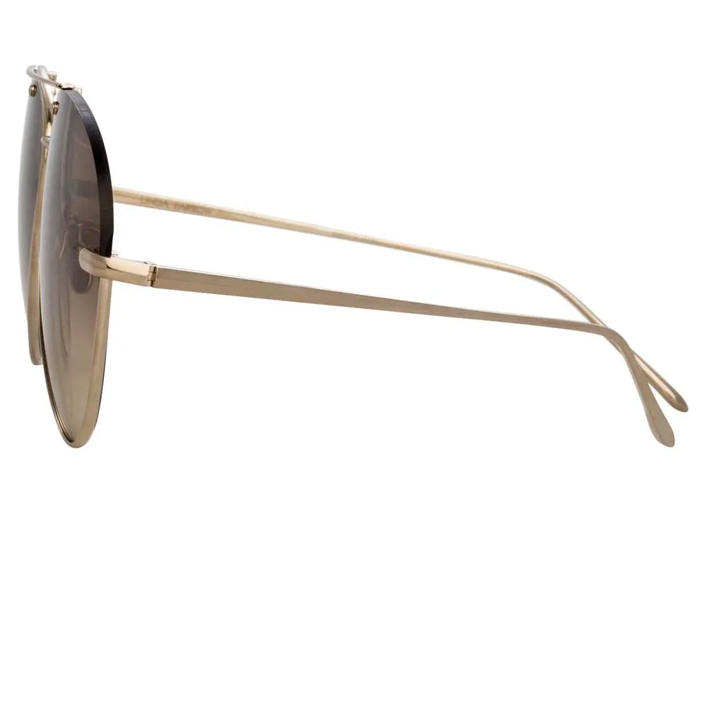 Linda Farrow Pine C6 Aviator Sunglasses sold by Linda Farrow product image thumbnail 3