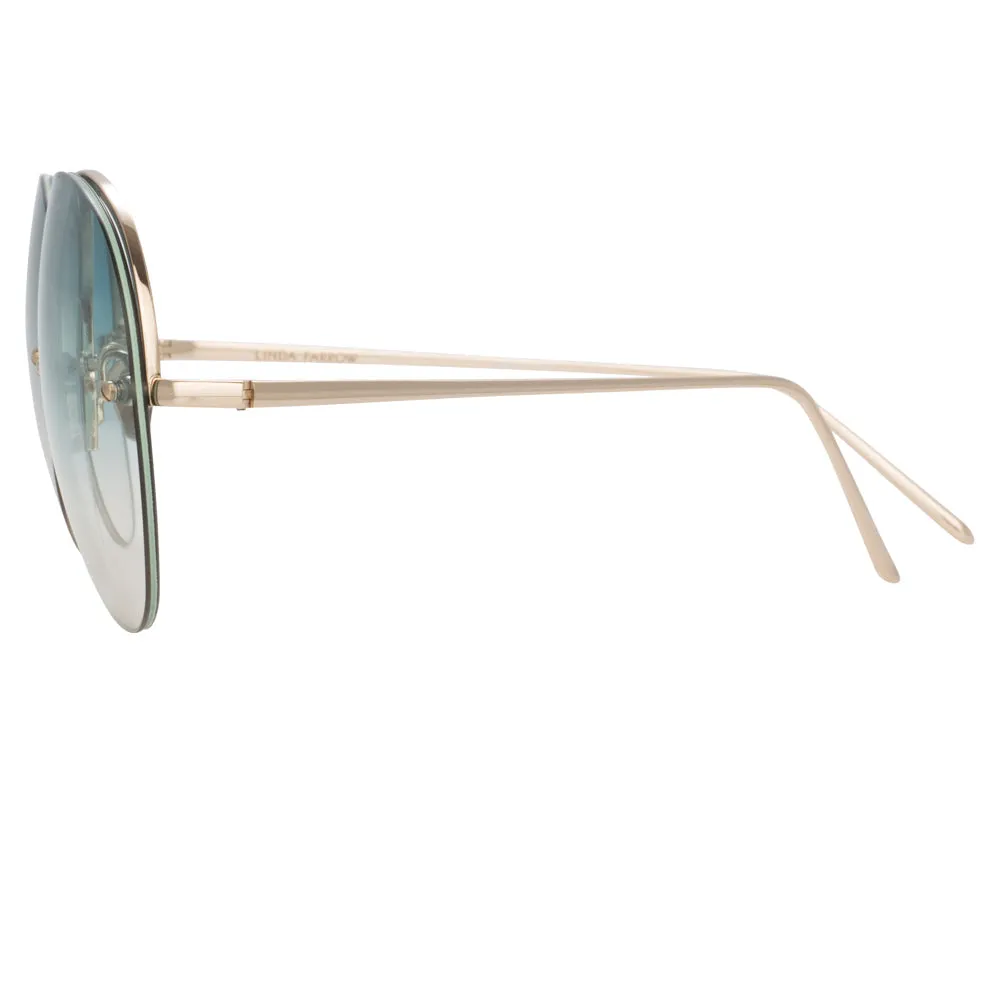 Linda Farrow 574 C10 Aviator Sunglasses sold by Linda Farrow product image thumbnail 3