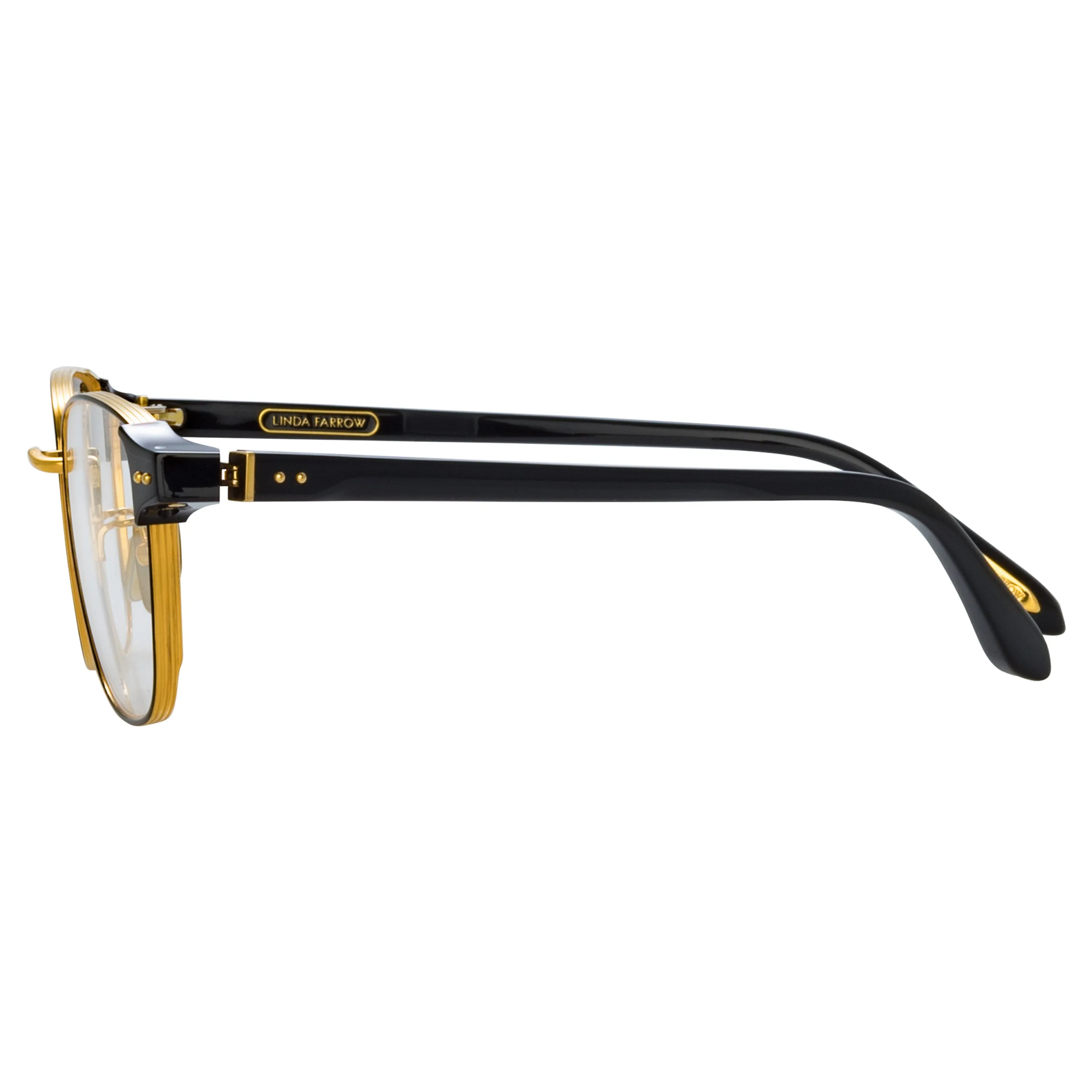 Men's Alvar Optical D-Frame in Black sold by Linda Farrow product image thumbnail 4