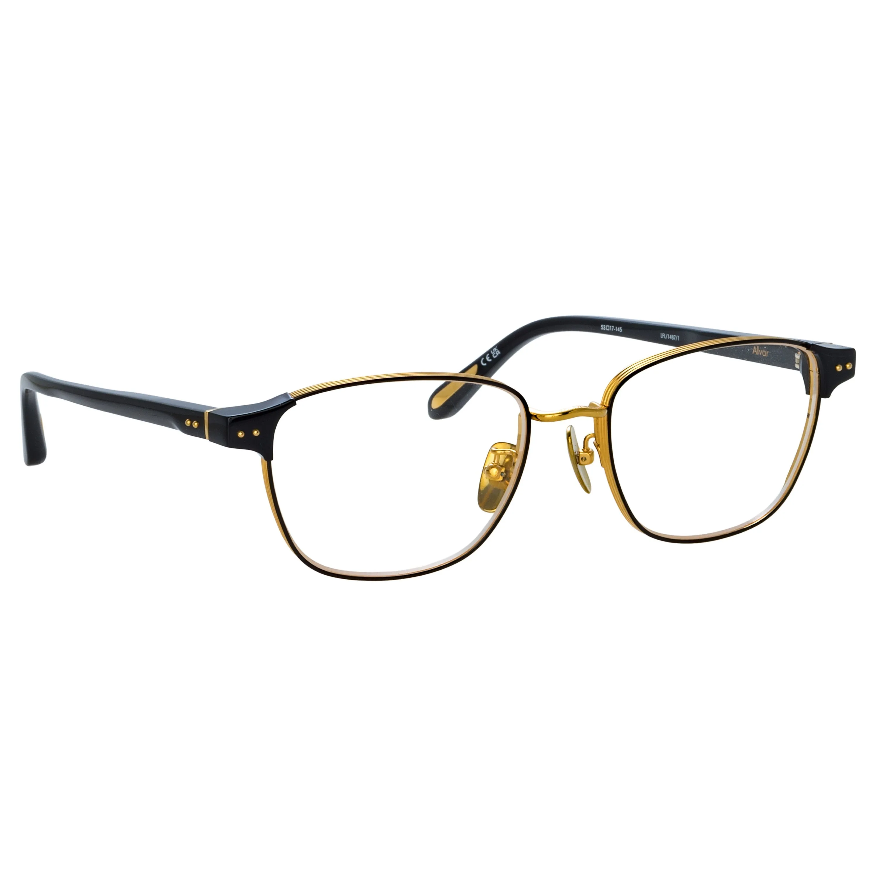 Men's Alvar Optical D-Frame in Black sold by Linda Farrow product image thumbnail 3