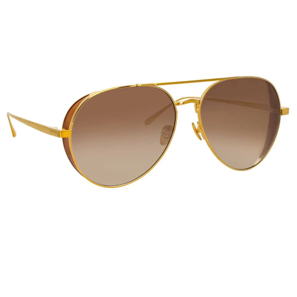 Linda Farrow Elgin C4 Aviator Sunglasses sold by Linda Farrow product image thumbnail 2