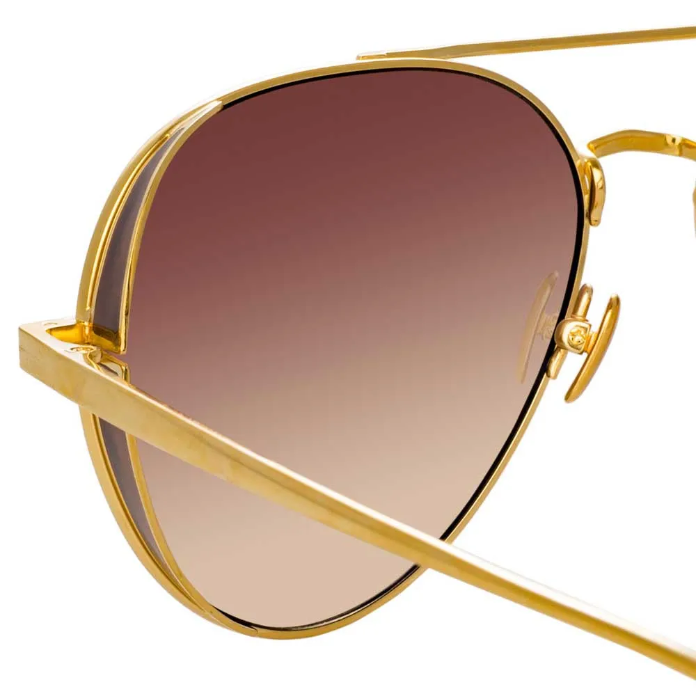 Linda Farrow Elgin C4 Aviator Sunglasses sold by Linda Farrow product image thumbnail 4