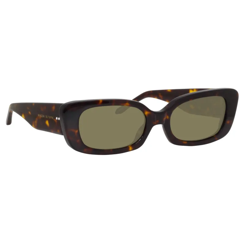 Magda Butrym Cat Eye Sunglasses in Tortoiseshell sold by Linda Farrow