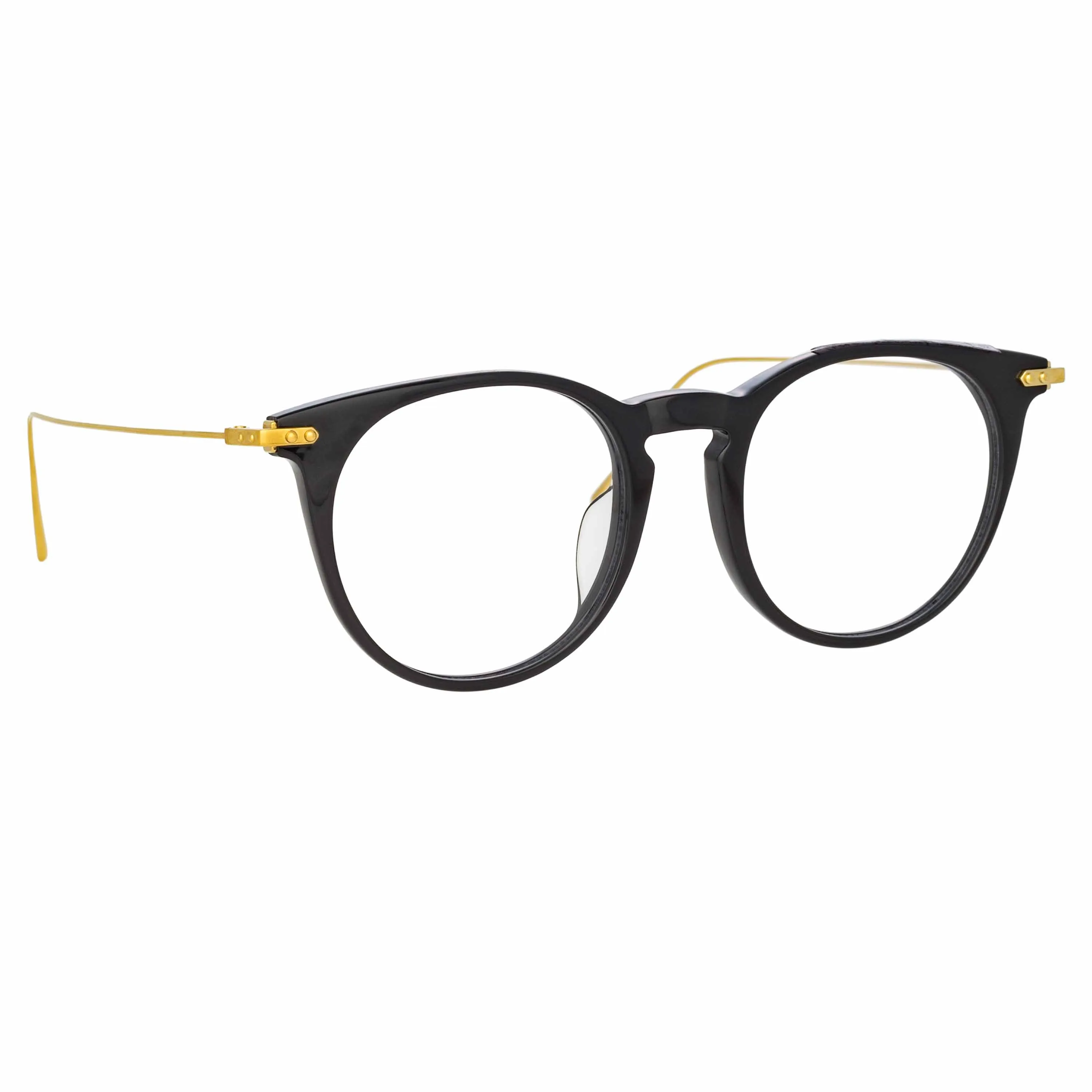 Ellis A Oval Optical Frame in Black sold by Linda Farrow product image thumbnail 2
