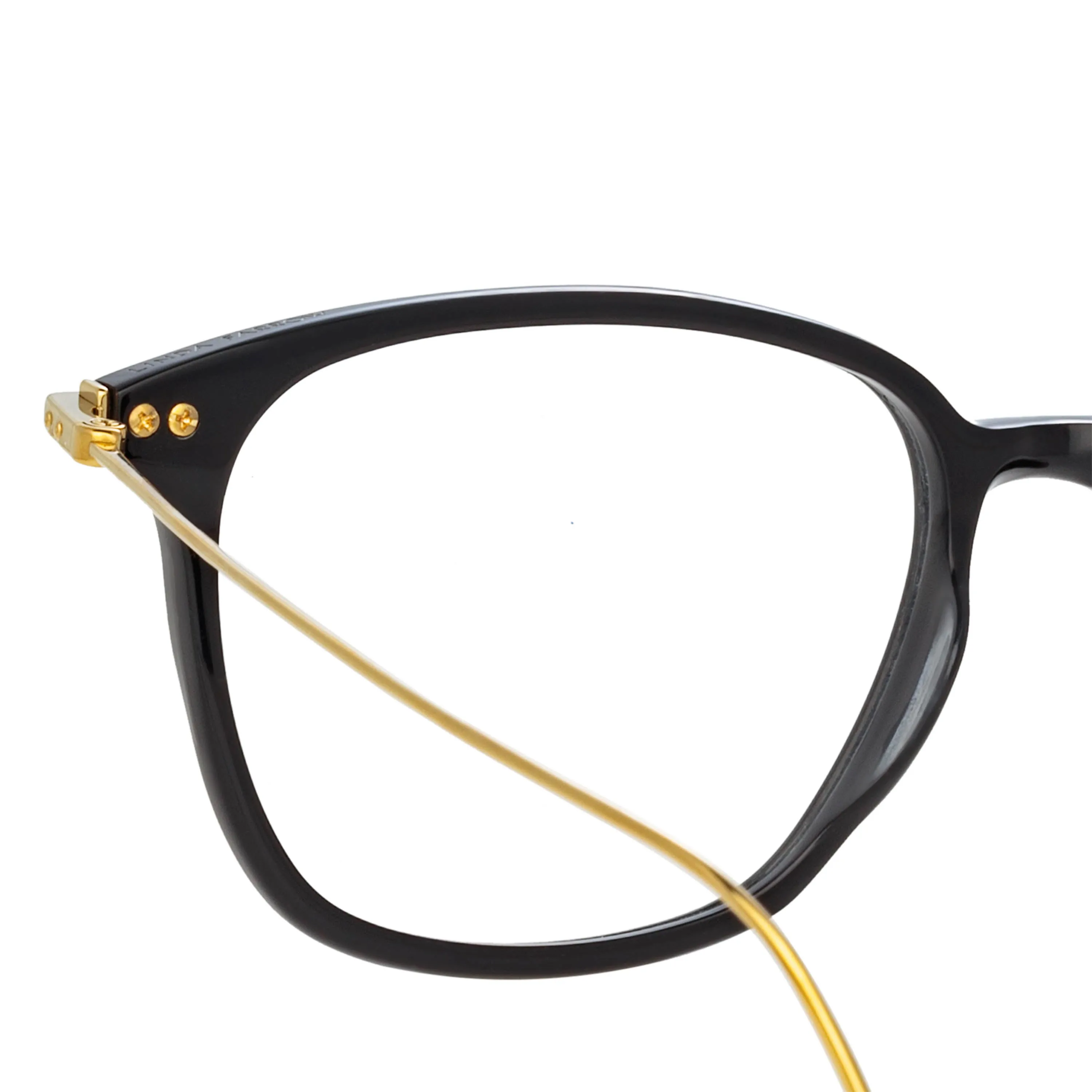 Coffey A Rectangular Optical Frame in Black sold by Linda Farrow product image thumbnail 4