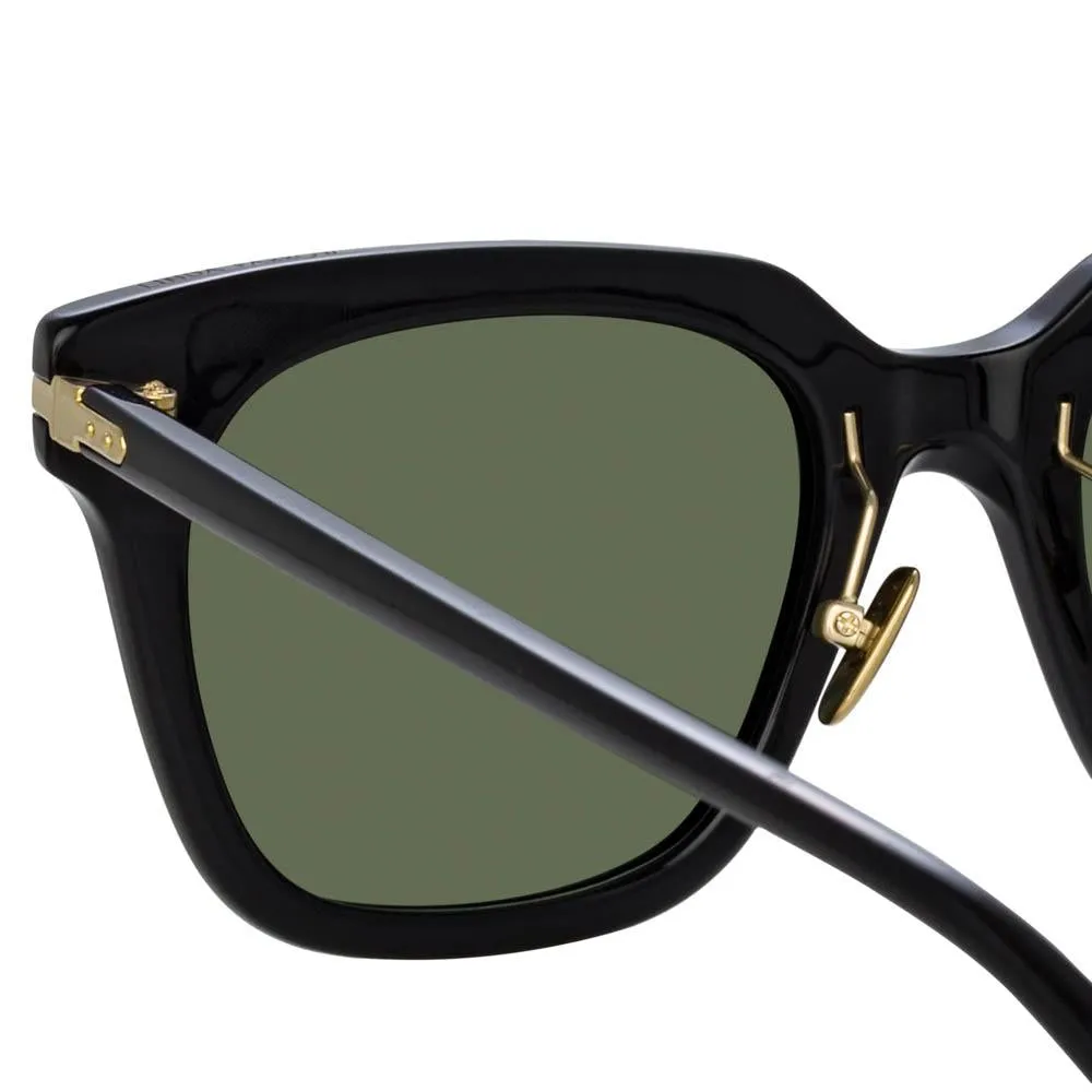 Empire D-Frame Sunglasses in Black sold by Linda Farrow product image thumbnail 4
