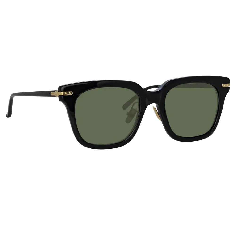 Empire D-Frame Sunglasses in Black sold by Linda Farrow product image thumbnail 2