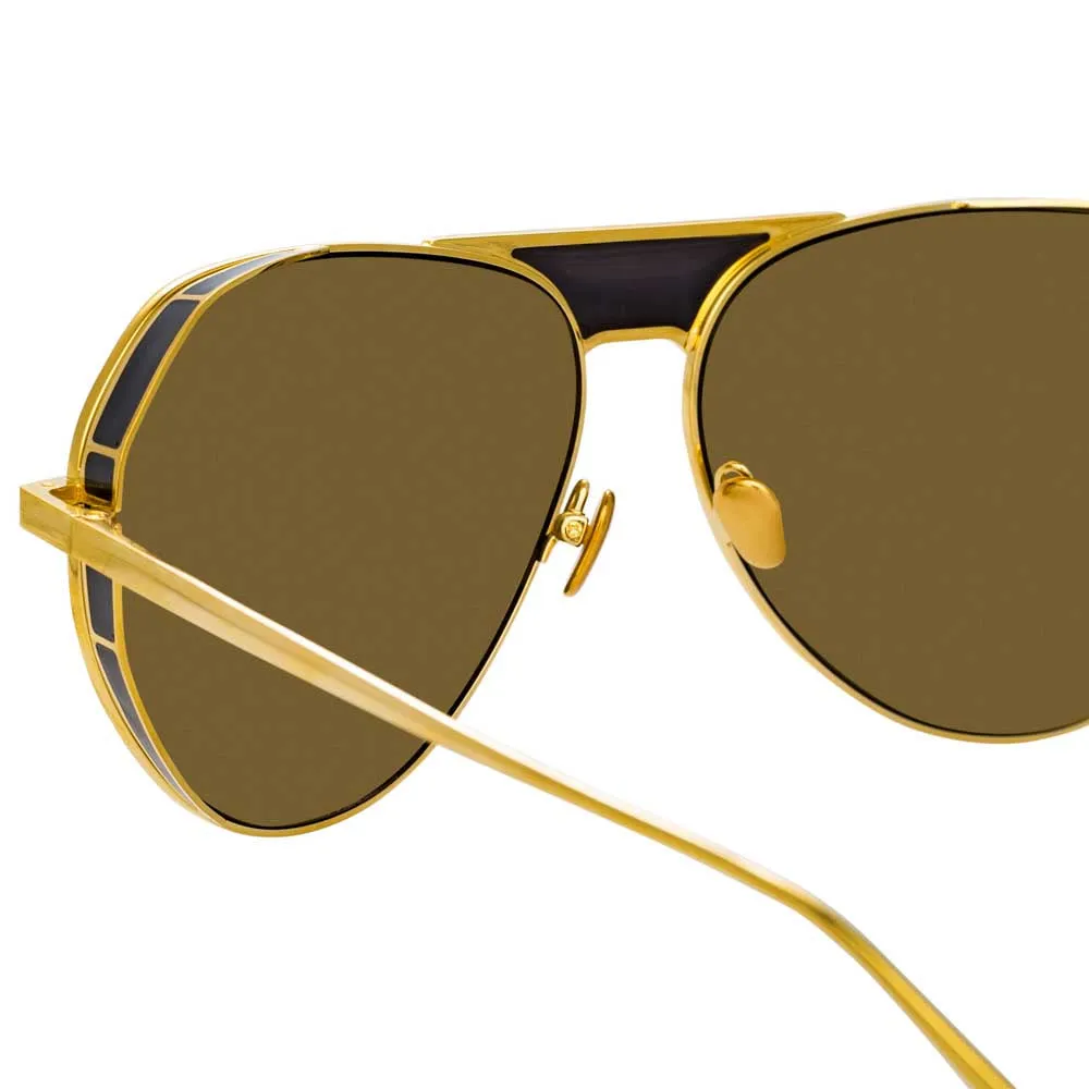 Linda Farrow Matheson C2 Aviator Sunglasses sold by Linda Farrow product image thumbnail 4