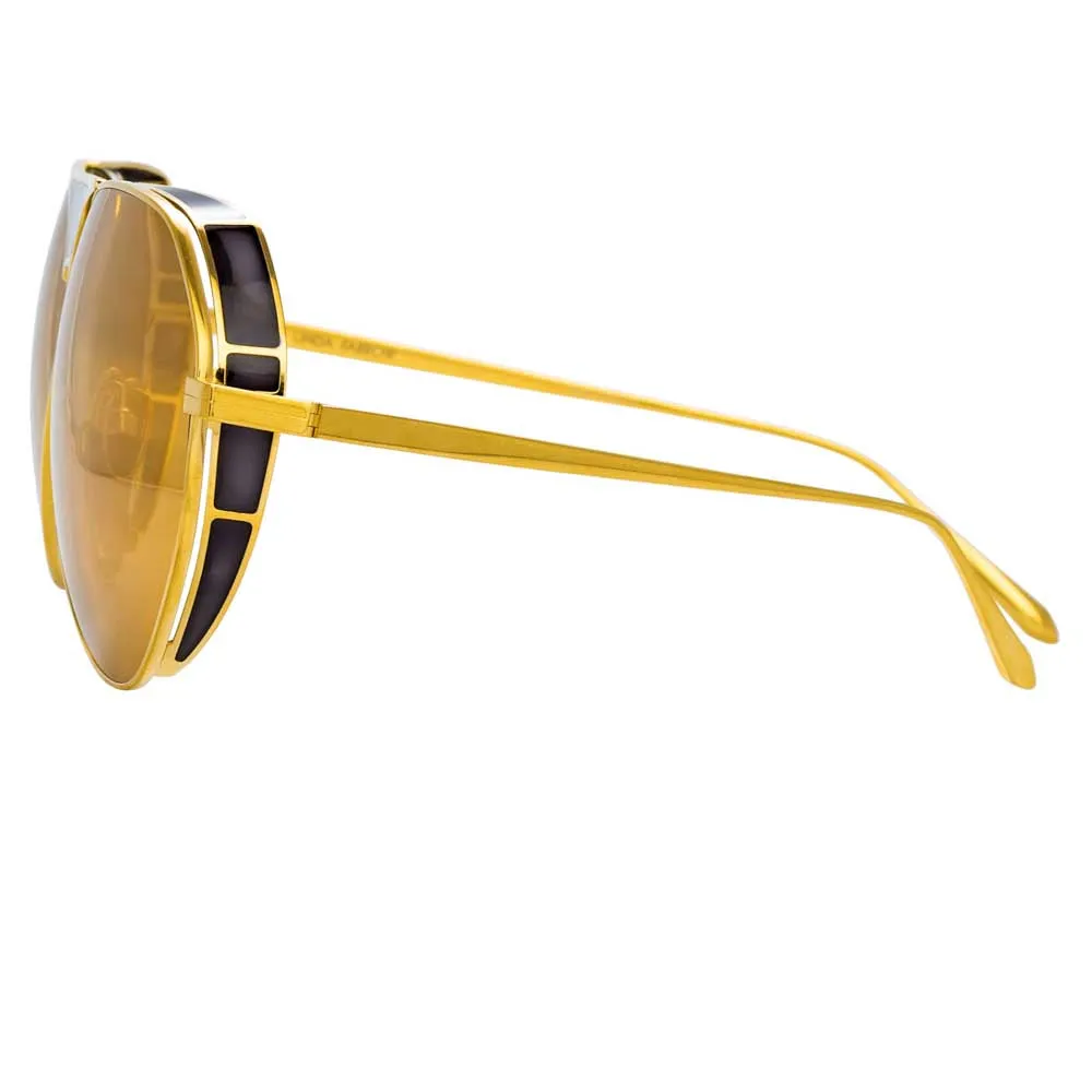 Linda Farrow Matheson C2 Aviator Sunglasses sold by Linda Farrow product image thumbnail 3
