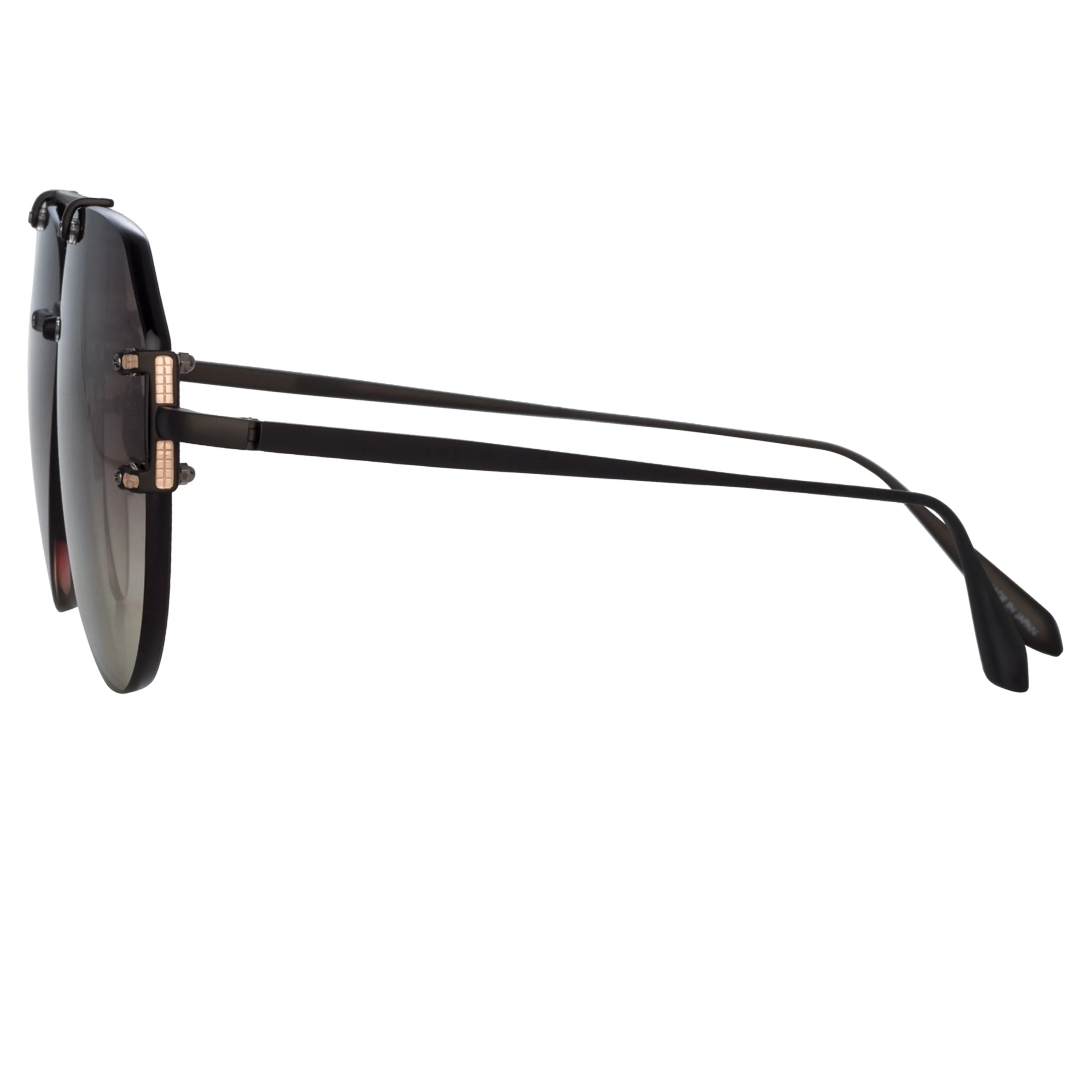 Duit Aviator Sunglasses in Black sold by Linda Farrow product image thumbnail 3
