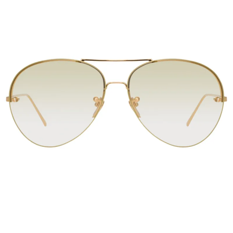 Linda Farrow 574 C9 Aviator Sunglasses sold by Linda Farrow