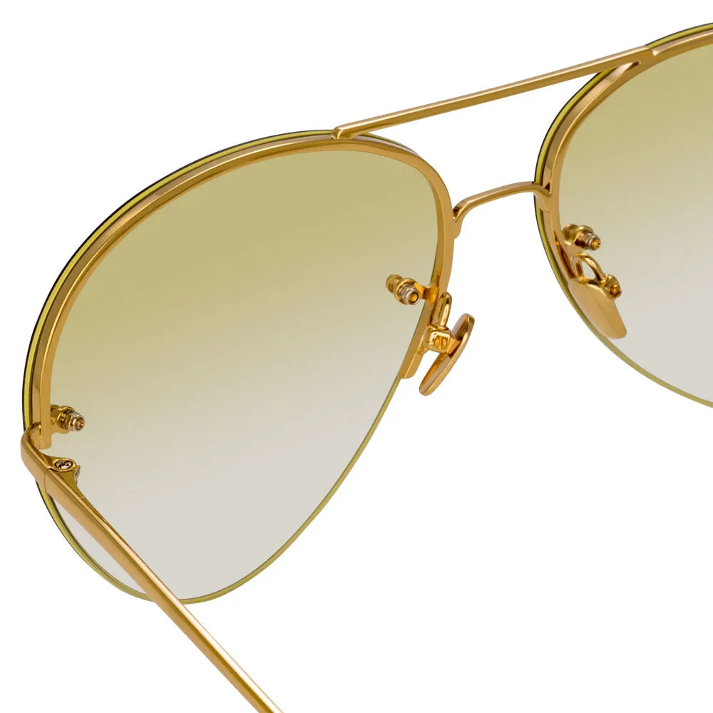 Linda Farrow 574 C9 Aviator Sunglasses sold by Linda Farrow product image thumbnail 4