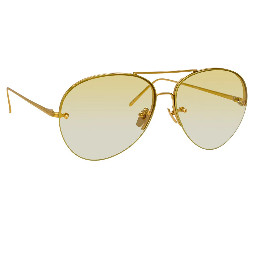 Linda Farrow 574 C9 Aviator Sunglasses sold by Linda Farrow product image thumbnail 2