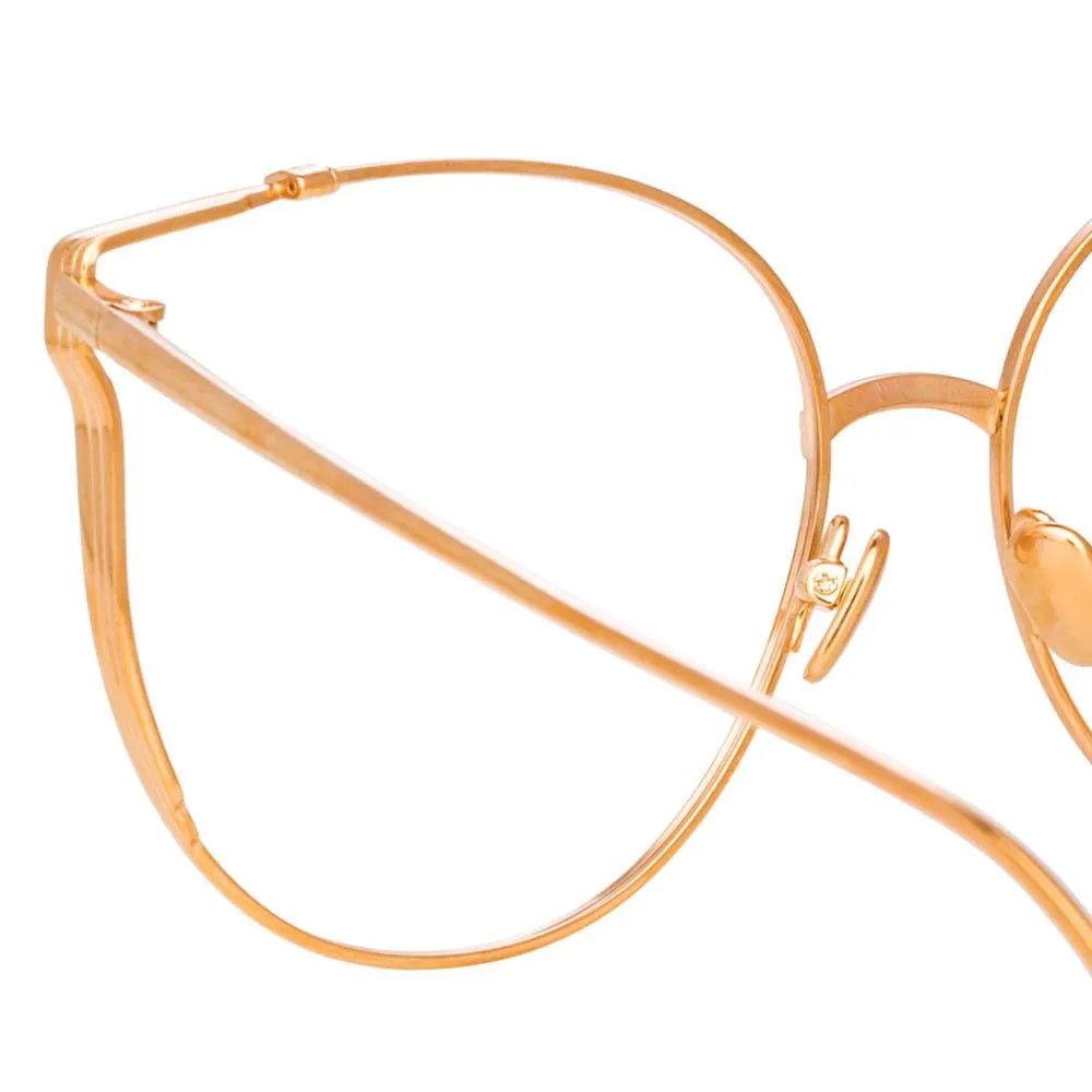 Joanna Oversized Optical Frame in Rose Gold sold by Linda Farrow product image thumbnail 5