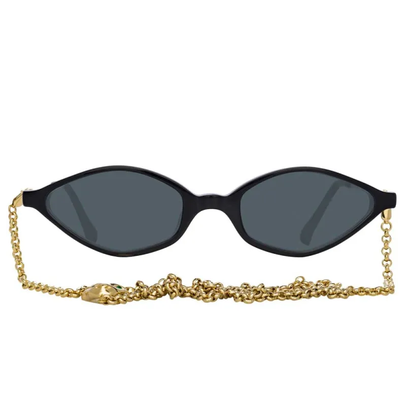 Alessandra Rich 3 C1 Angular Sunglasses sold by Linda Farrow