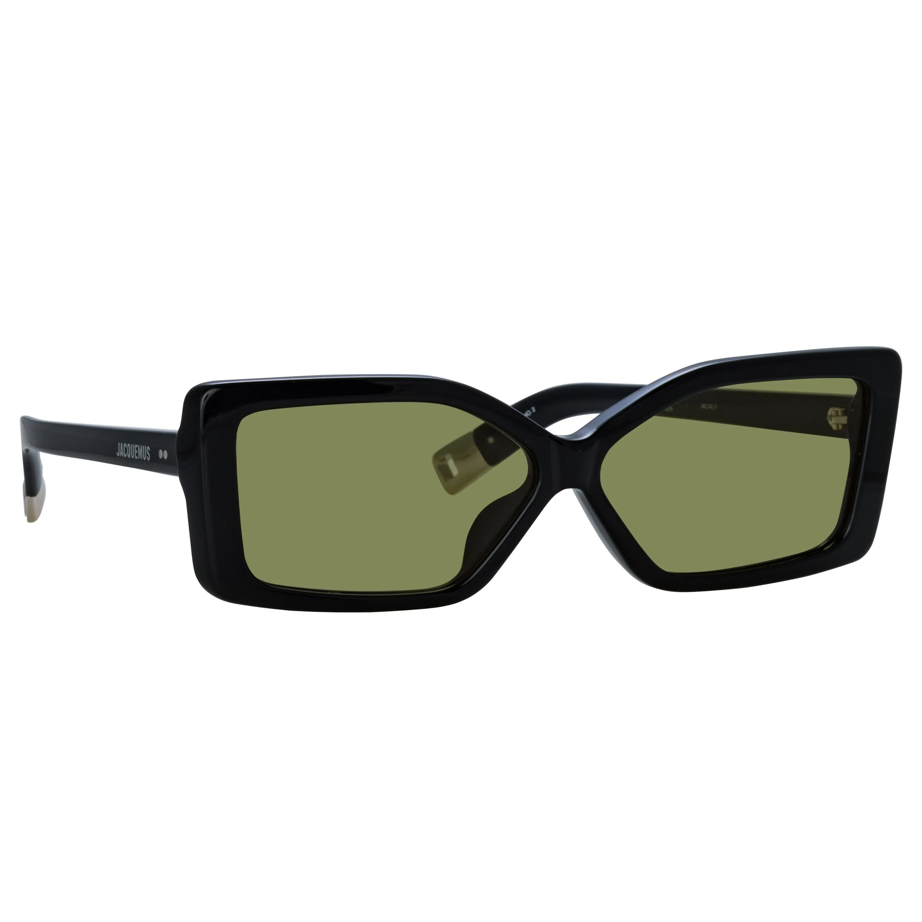 Spiaggia Angular Sunglasses in Black by Jacquemus sold by Linda Farrow product image thumbnail 3