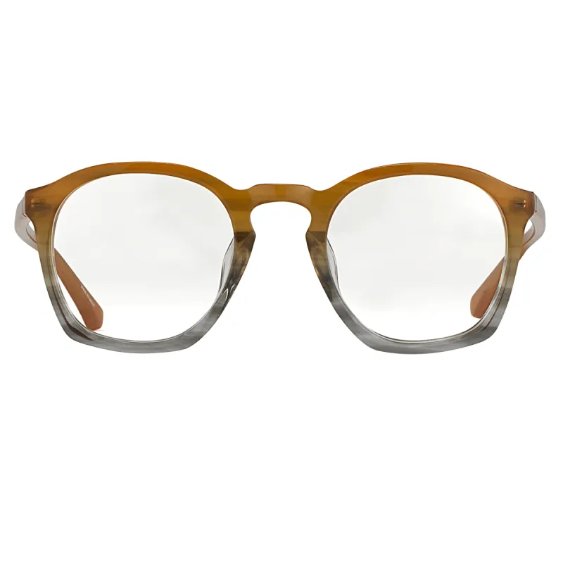 Dries Van Noten Square Optical Frame in Amaretto sold by Linda Farrow