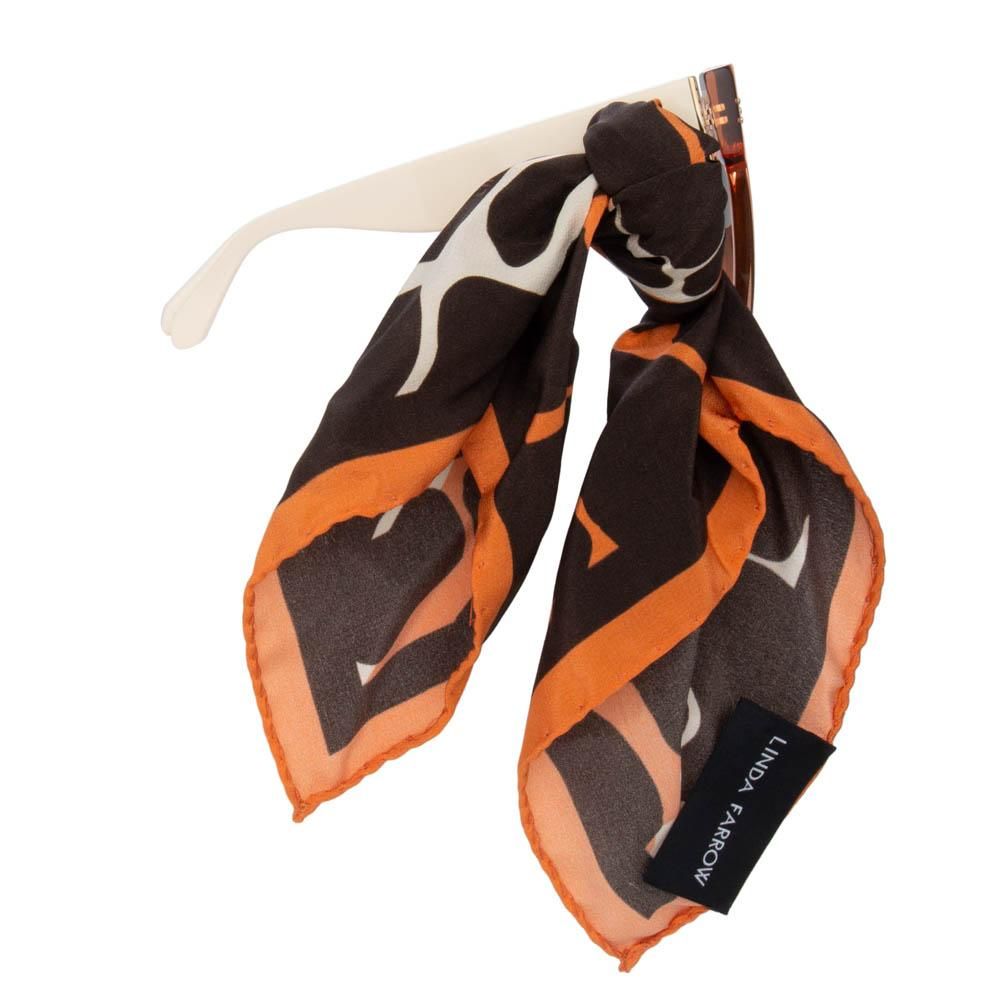 Dunaway Oversized Sunglasses in Orange sold by Linda Farrow product image thumbnail 3