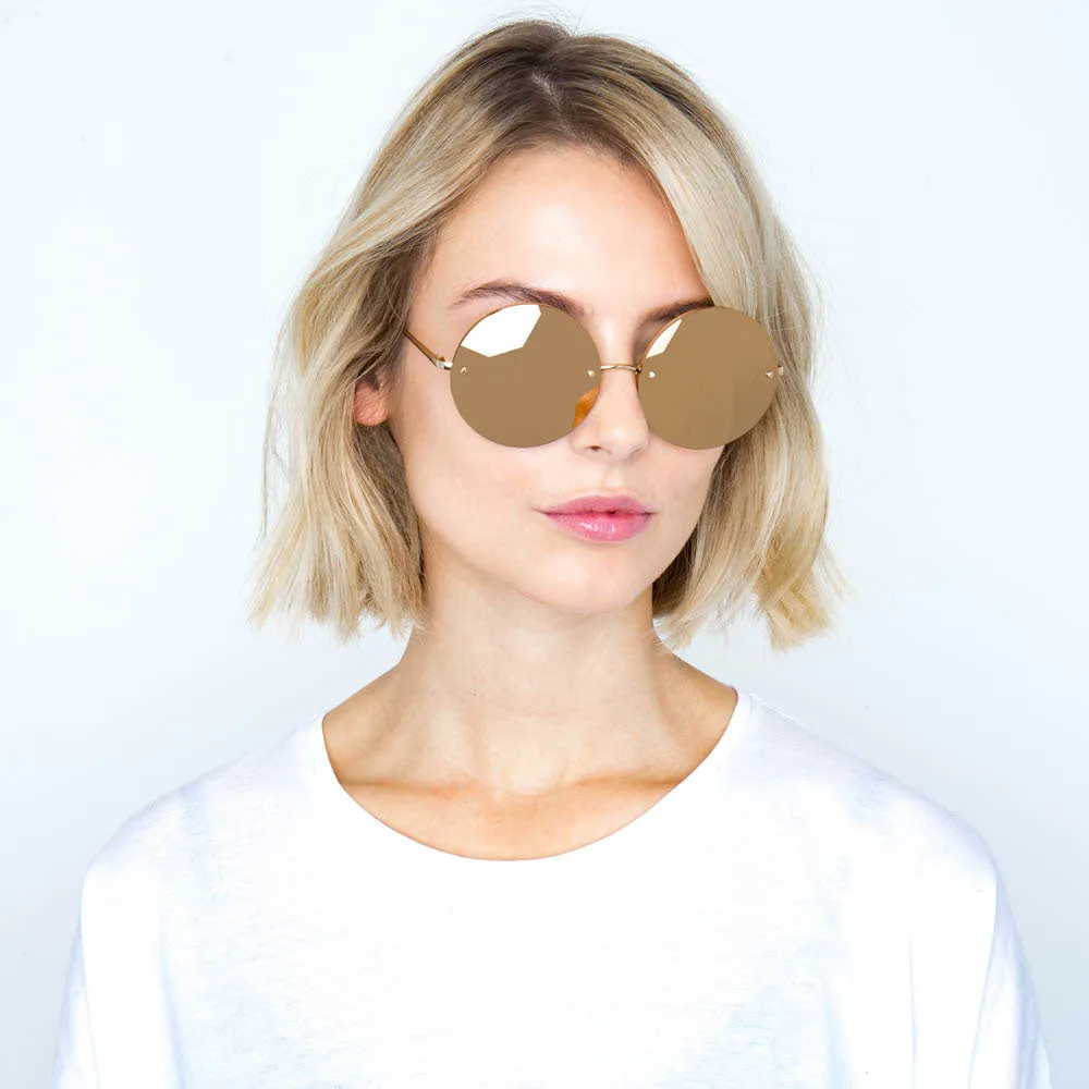 Linda Farrow 565 C1 Round Sunglasses sold by Linda Farrow product image thumbnail 5