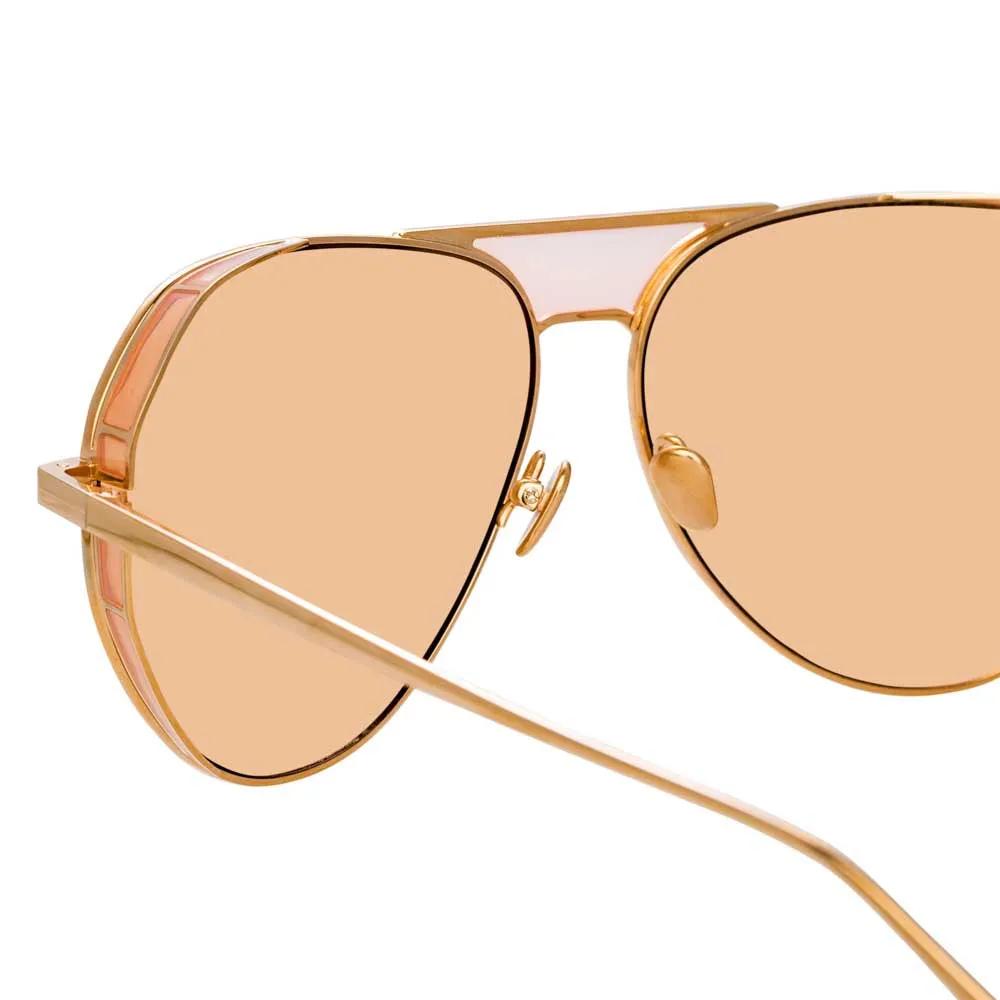 Linda Farrow Matheson C6 Aviator Sunglasses sold by Linda Farrow product image thumbnail 4