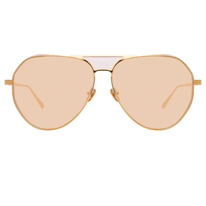 Linda Farrow Matheson C6 Aviator Sunglasses sold by Linda Farrow