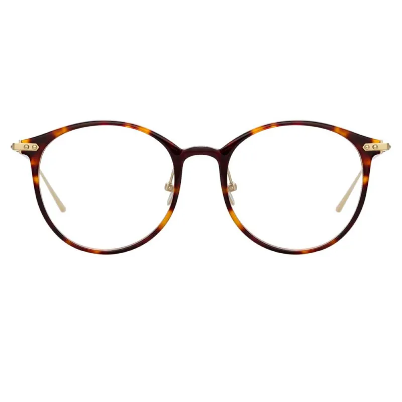 Linda Farrow Linear Gray C3 Oval Optical Frame sold by Linda Farrow