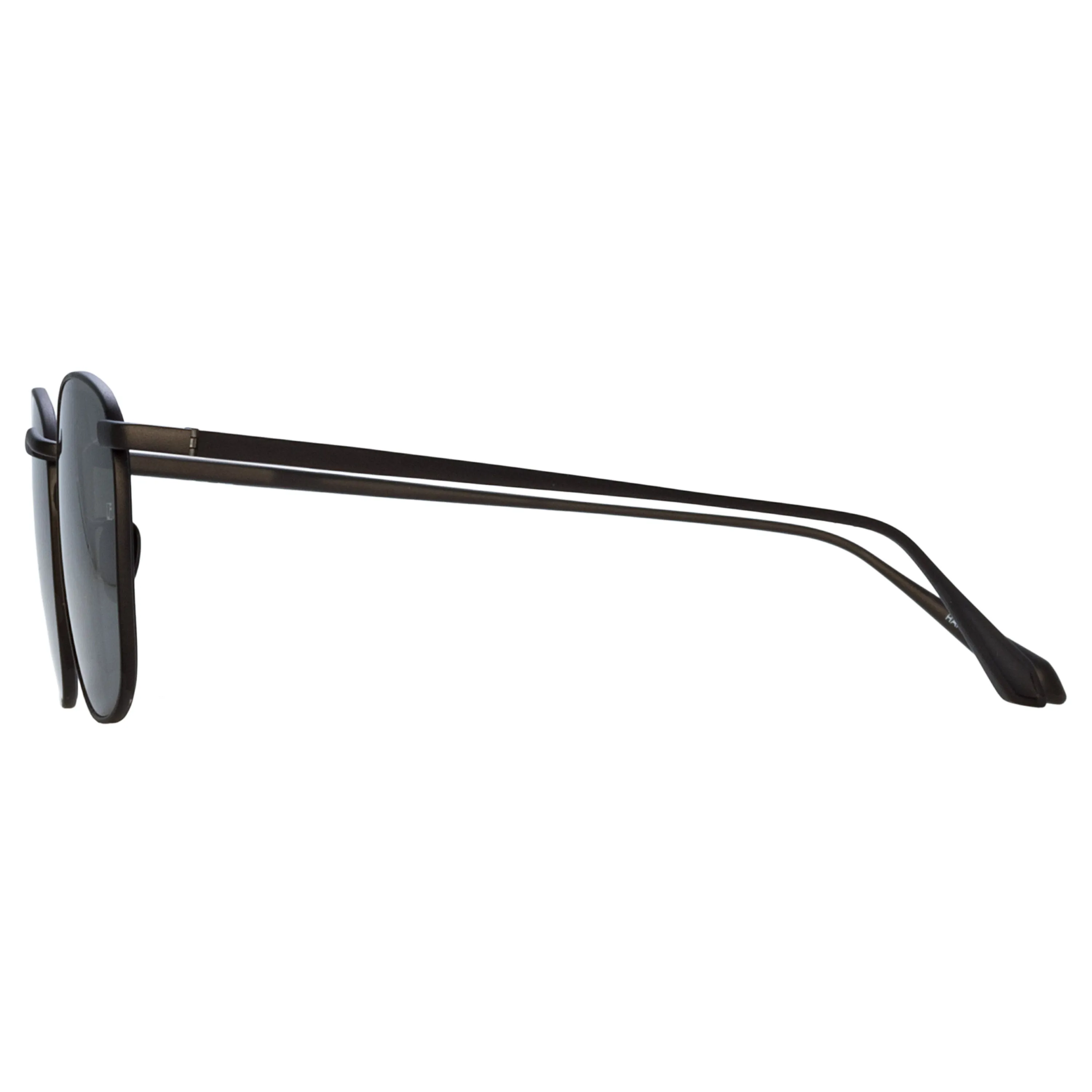 Simon Square Sunglasses in Matt Nickel sold by Linda Farrow product image thumbnail 3