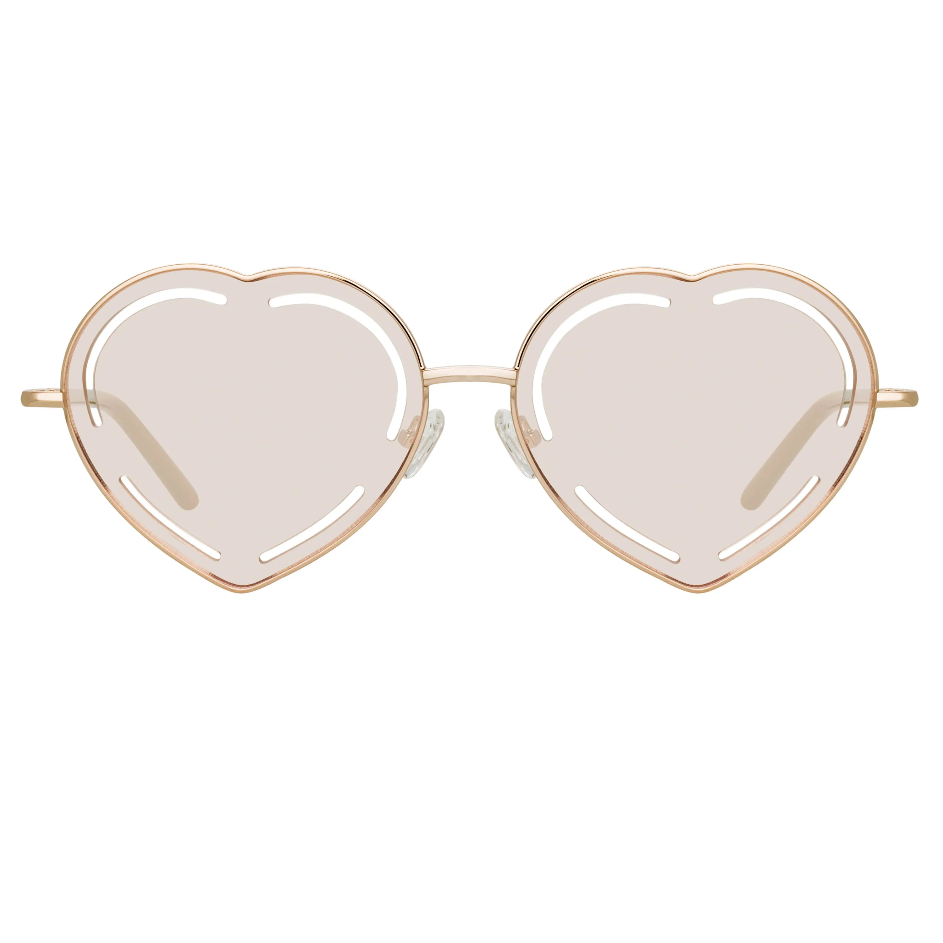 Matthew Williamson Petunia Sunglasses in Light Gold and Pink sold by Linda Farrow