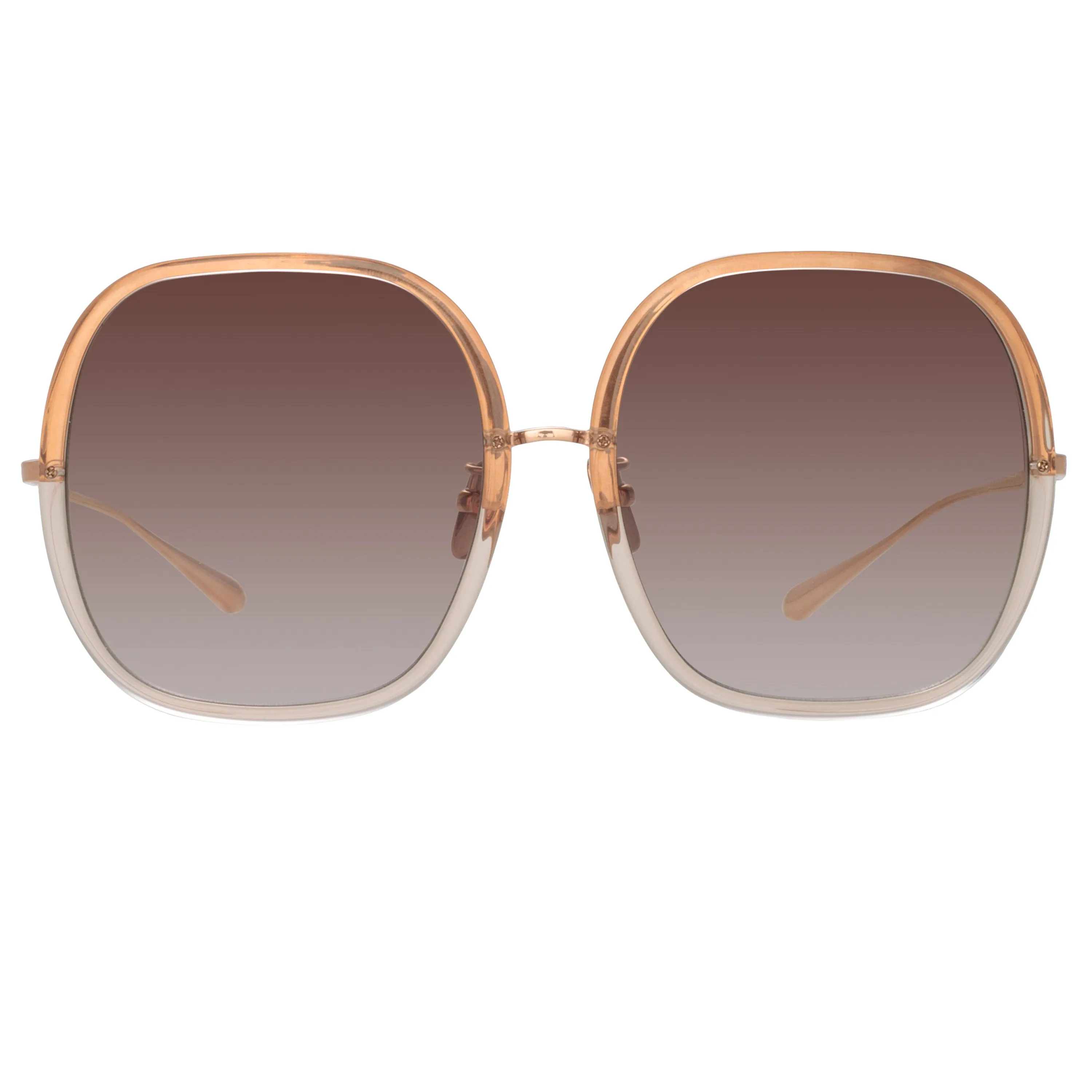 Celia Oversized Sunglasses in Ash sold by Linda Farrow product image thumbnail 2