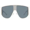 The Attico Iman Shield Sunglasses in Cream sold by Linda Farrow
