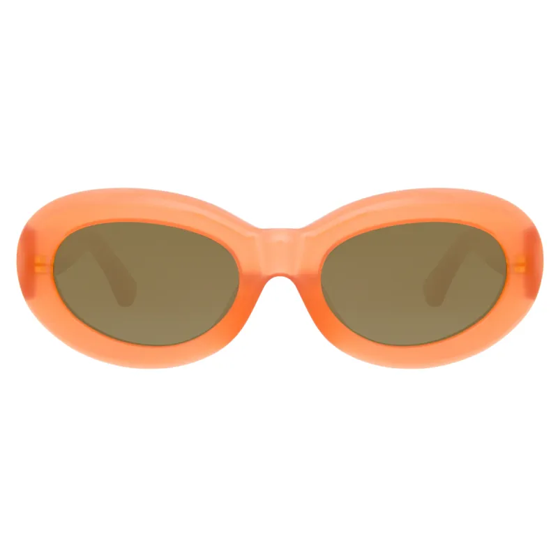 Dries Van Noten 135 C4 Oval Sunglasses sold by Linda Farrow
