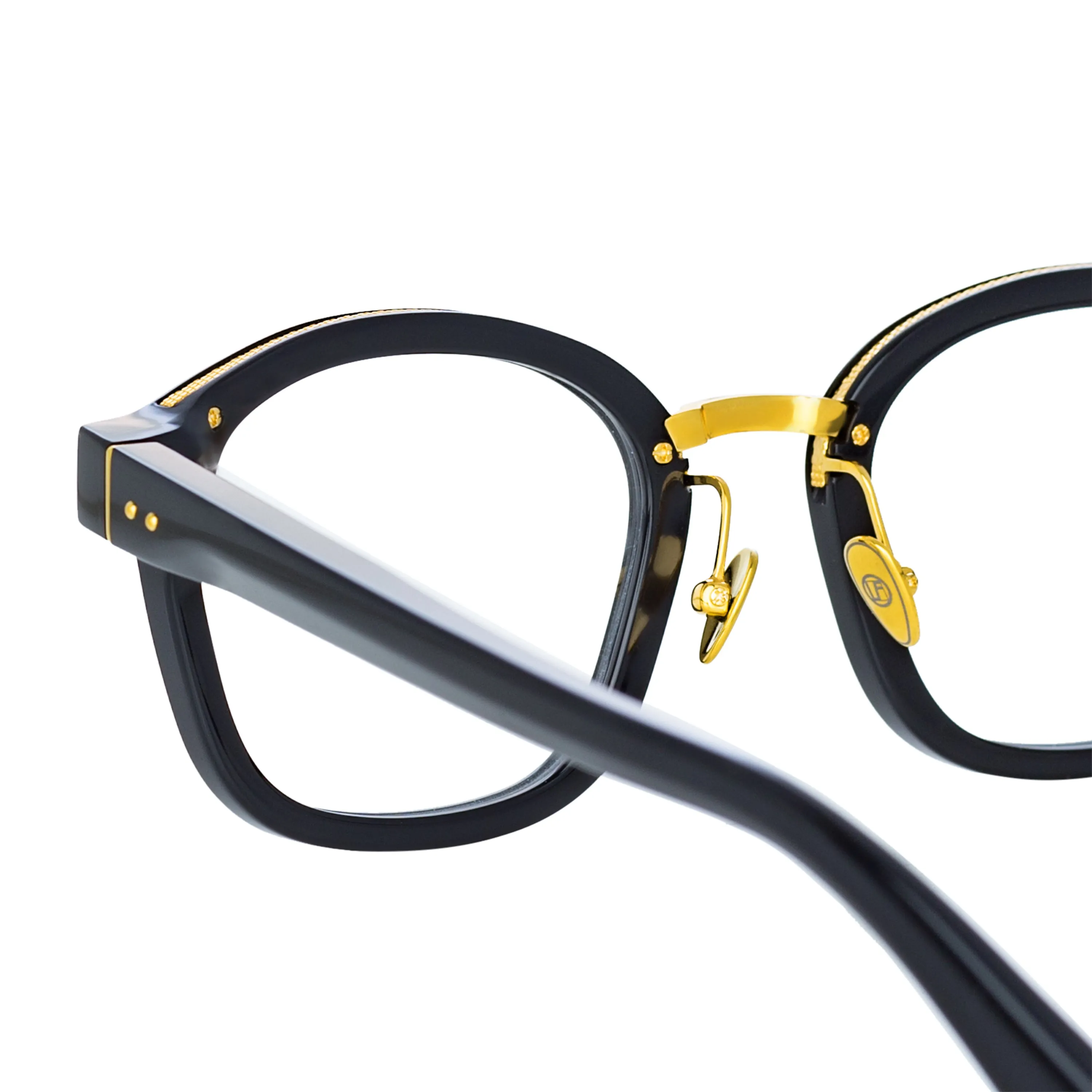 Hunter Optical D-Frame in Black (Men's) sold by Linda Farrow product image thumbnail 5