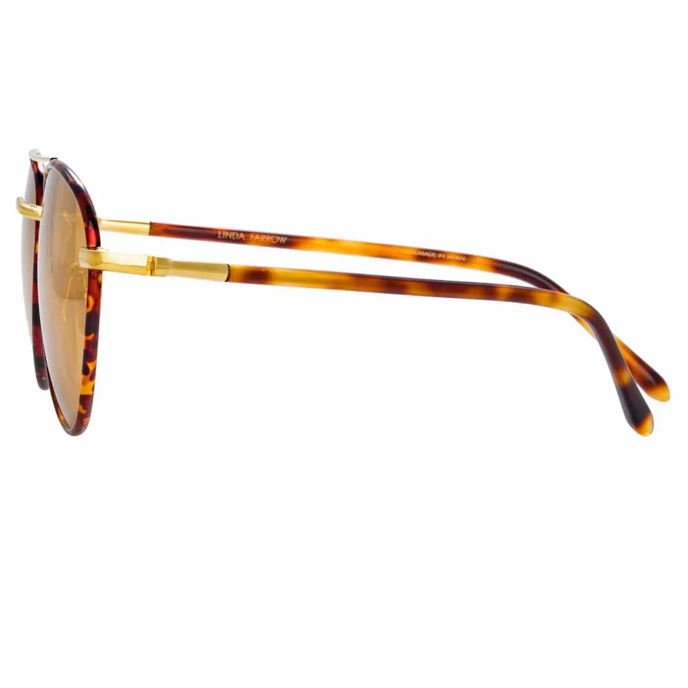 Linda Farrow Brodie C3 Aviator Sunglasses sold by Linda Farrow product image thumbnail 3