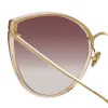 Silvie Cat Eye Sunglasses in Ash and Mocha sold by Linda Farrow