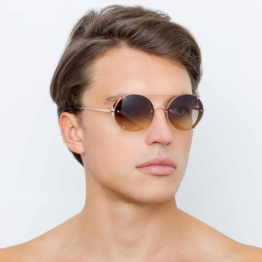 Linda Farrow 730 C7 Oval Sunglasses sold by Linda Farrow product image thumbnail 5