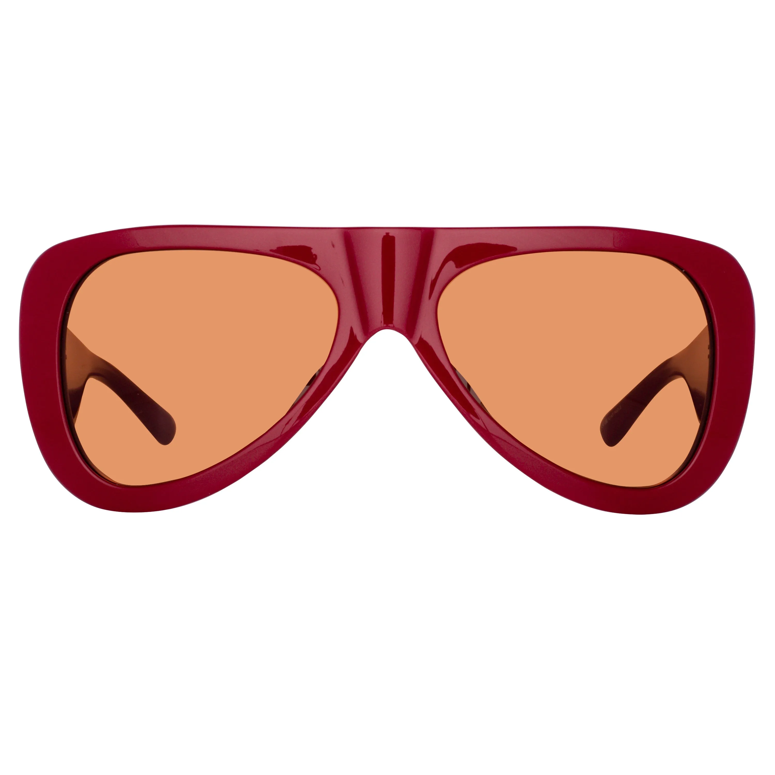 The Attico Edie Aviator Sunglasses in Bordeaux sold by Linda Farrow product image thumbnail 2