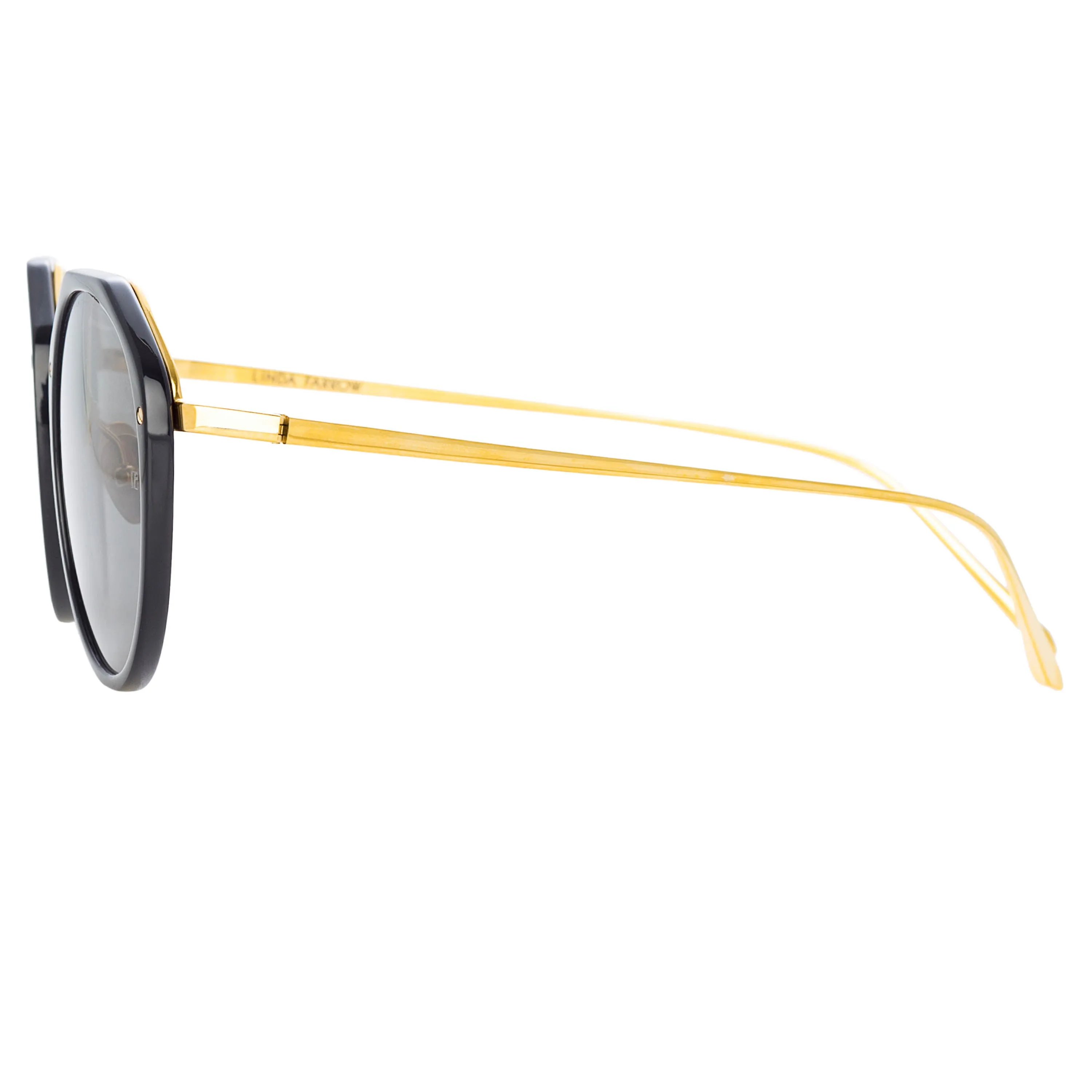 Reynolds Angular Sunglasses in Black (Men's) sold by Linda Farrow product image thumbnail 2