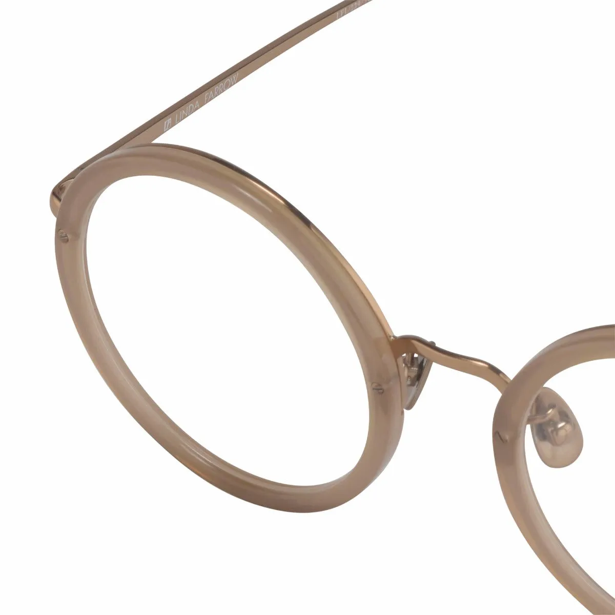 Linda Farrow Tracy C8 Round Optical Frame sold by Linda Farrow product image thumbnail 4