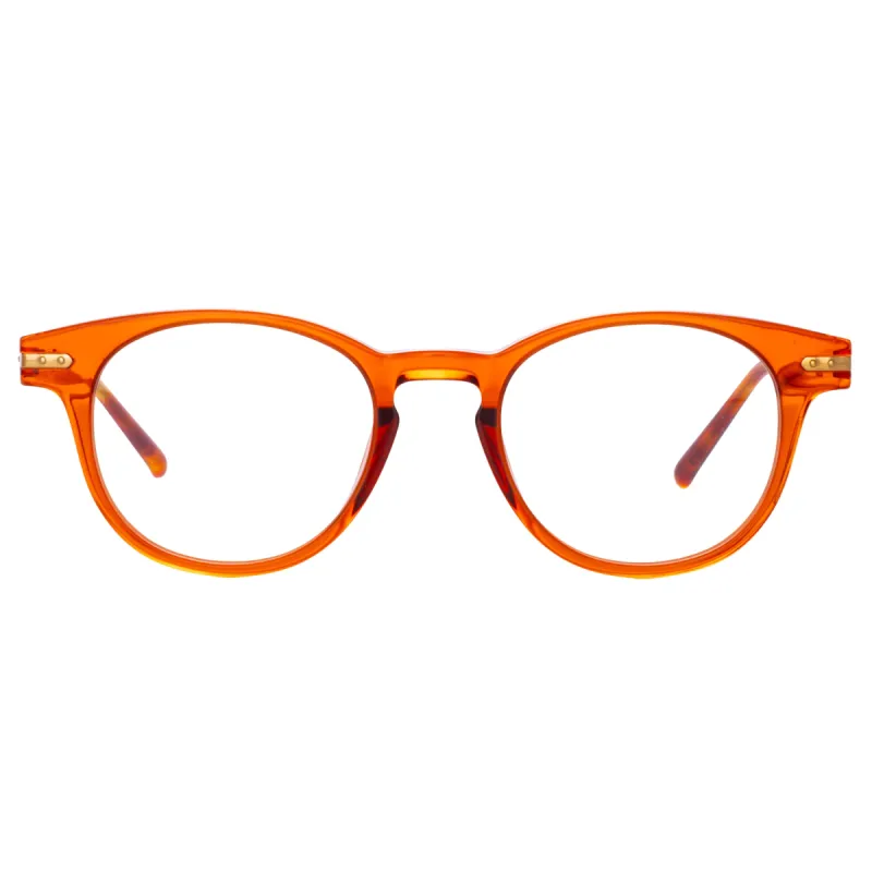 Bay Optical D-Frame in Amber sold by Linda Farrow
