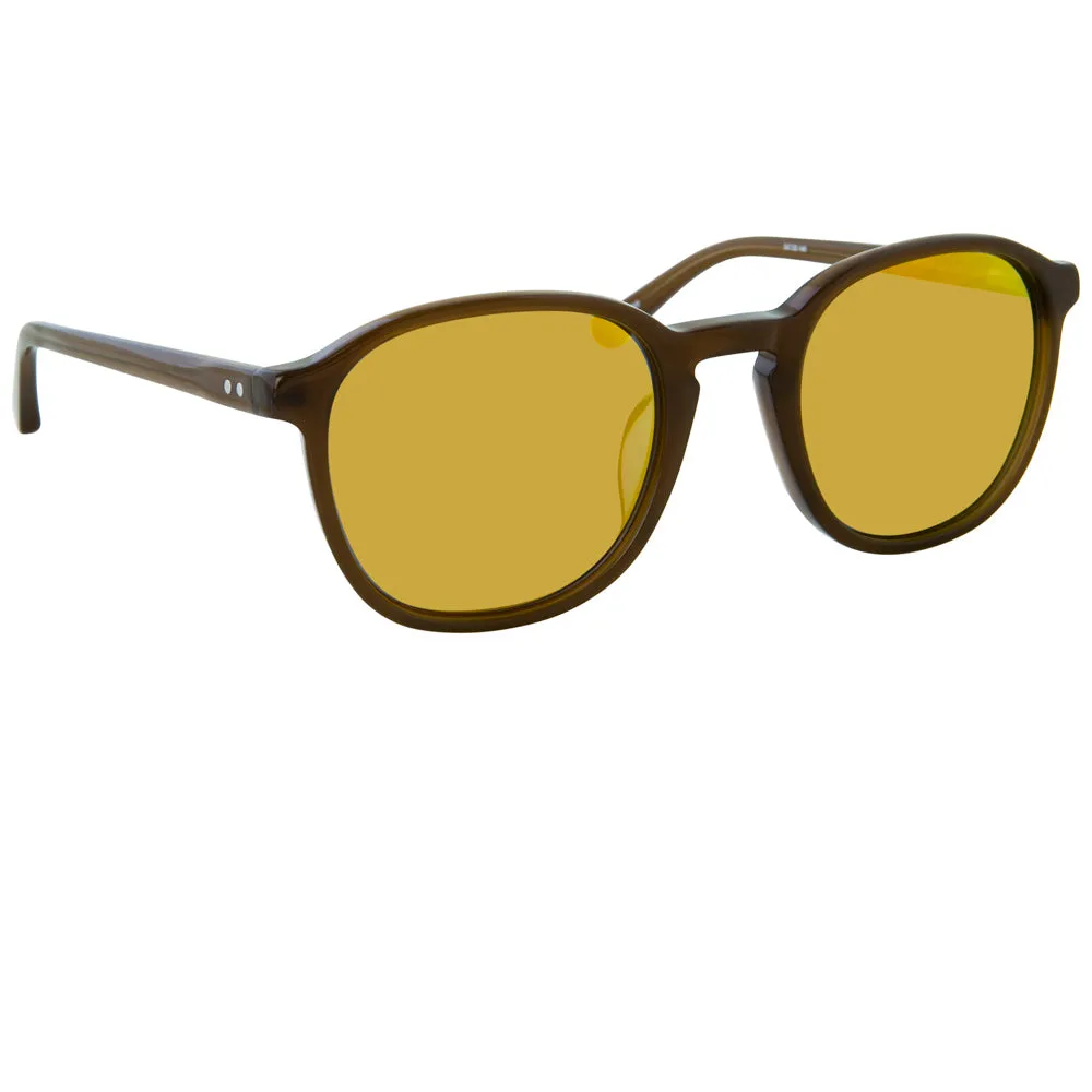 Dries Van Noten 145 C4 D-Frame Sunglasses sold by Linda Farrow