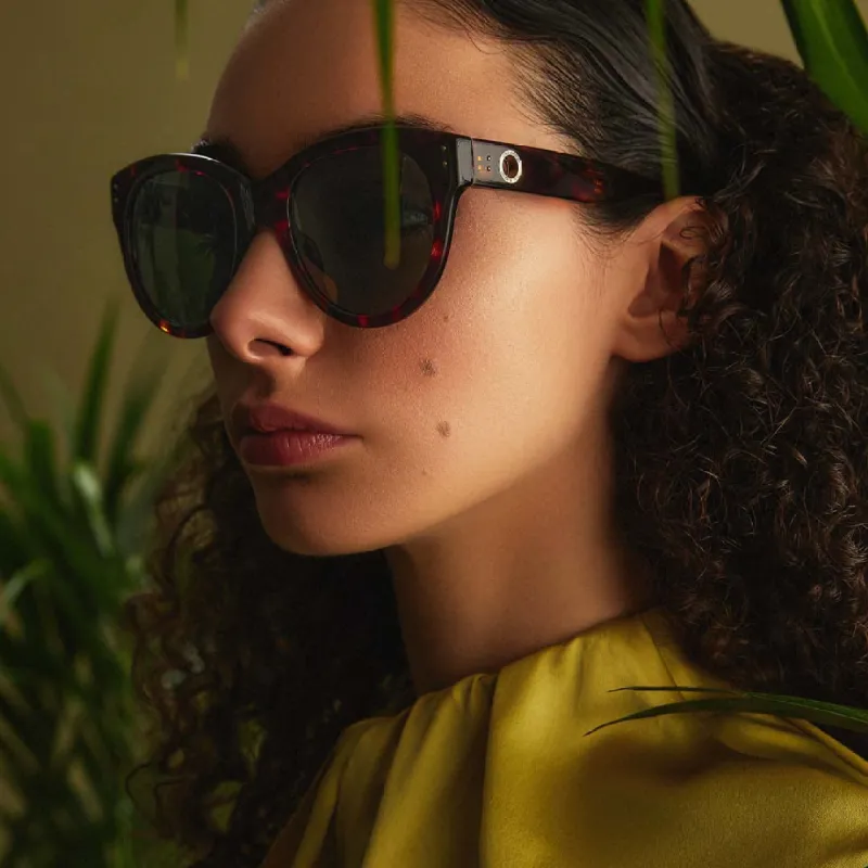 Madi Oversized Sunglasses in Tortoiseshell sold by Linda Farrow