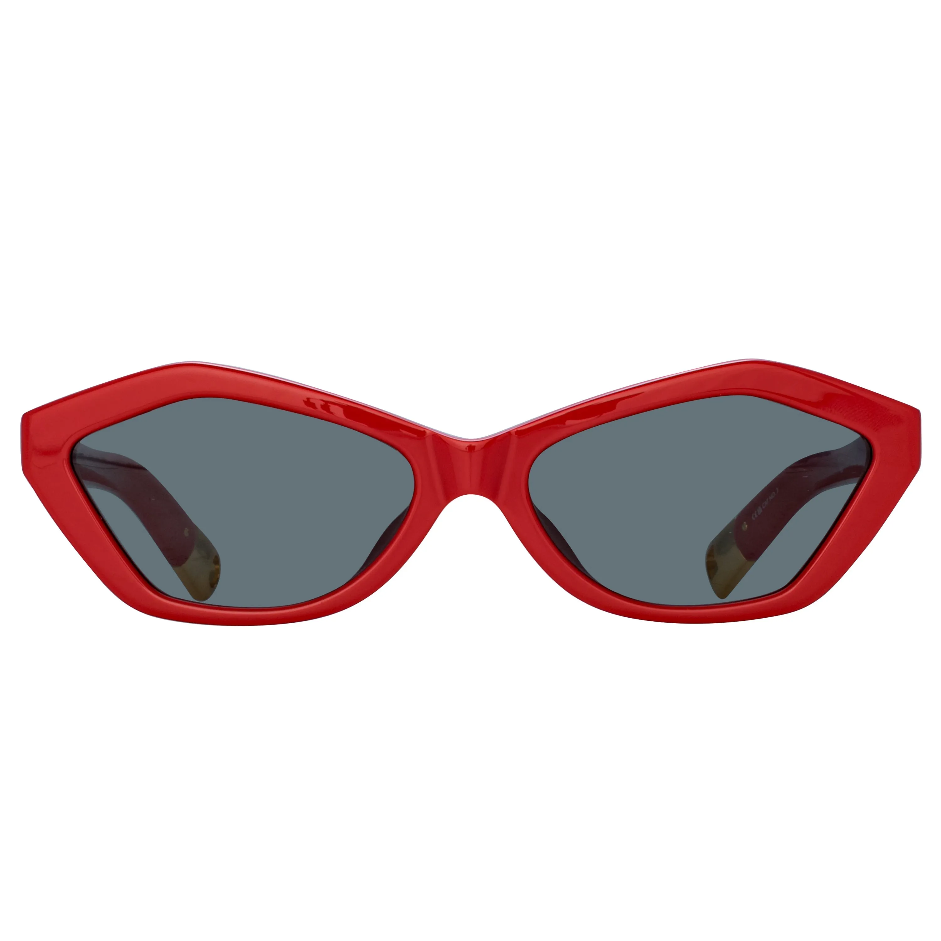 Bambino Angular Sunglasses in Red by Jacquemus sold by Linda Farrow product image thumbnail 2
