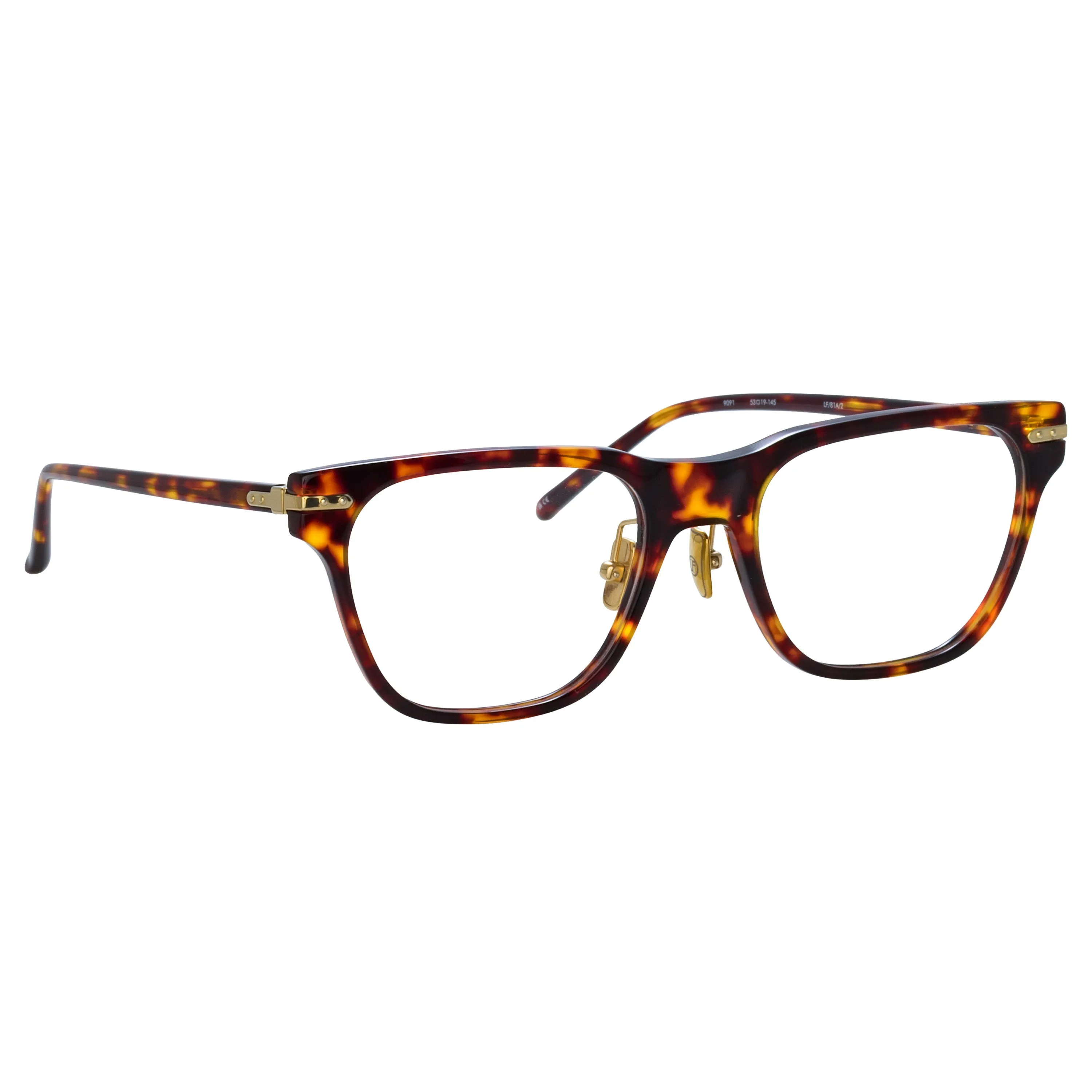 Cove Optical D-Frame in Tortoiseshell (Asian Fit) sold by Linda Farrow product image thumbnail 5