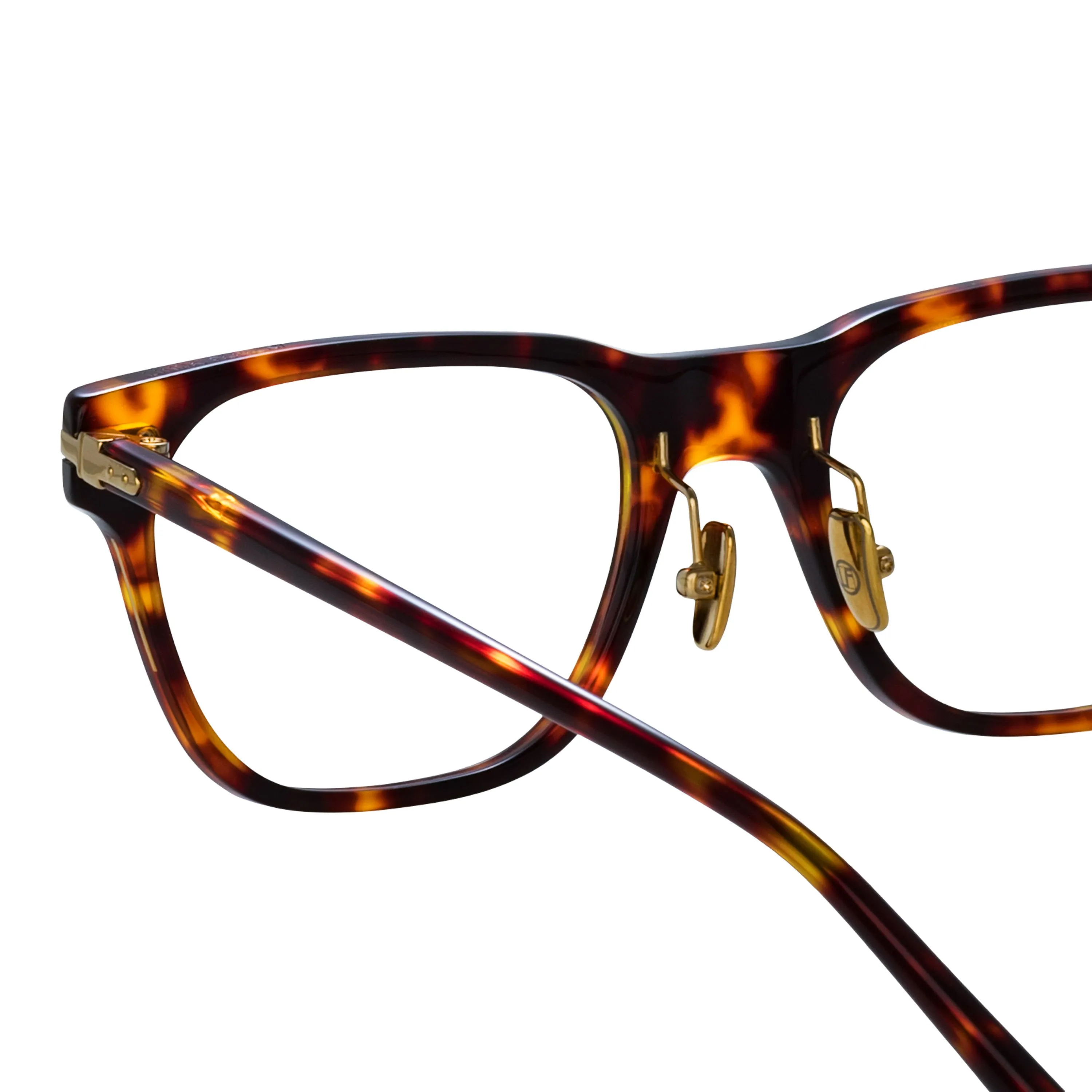 Cove Optical D-Frame in Tortoiseshell (Asian Fit) sold by Linda Farrow product image thumbnail 4