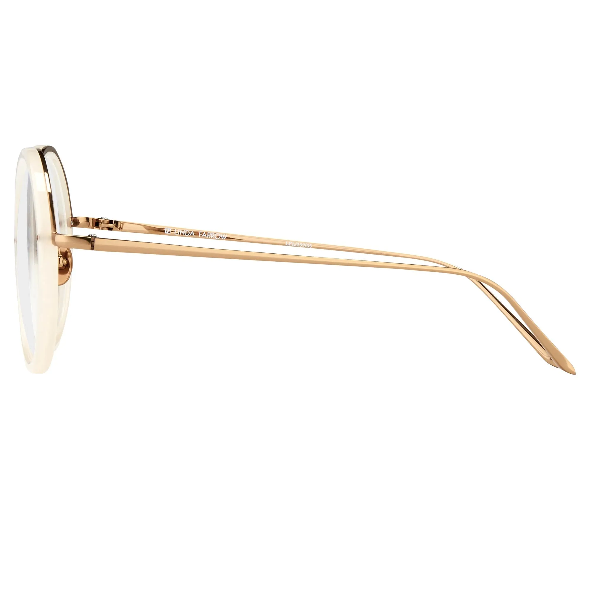 Linda Farrow Tracy C35 Round Optical Frame sold by Linda Farrow product image thumbnail 3