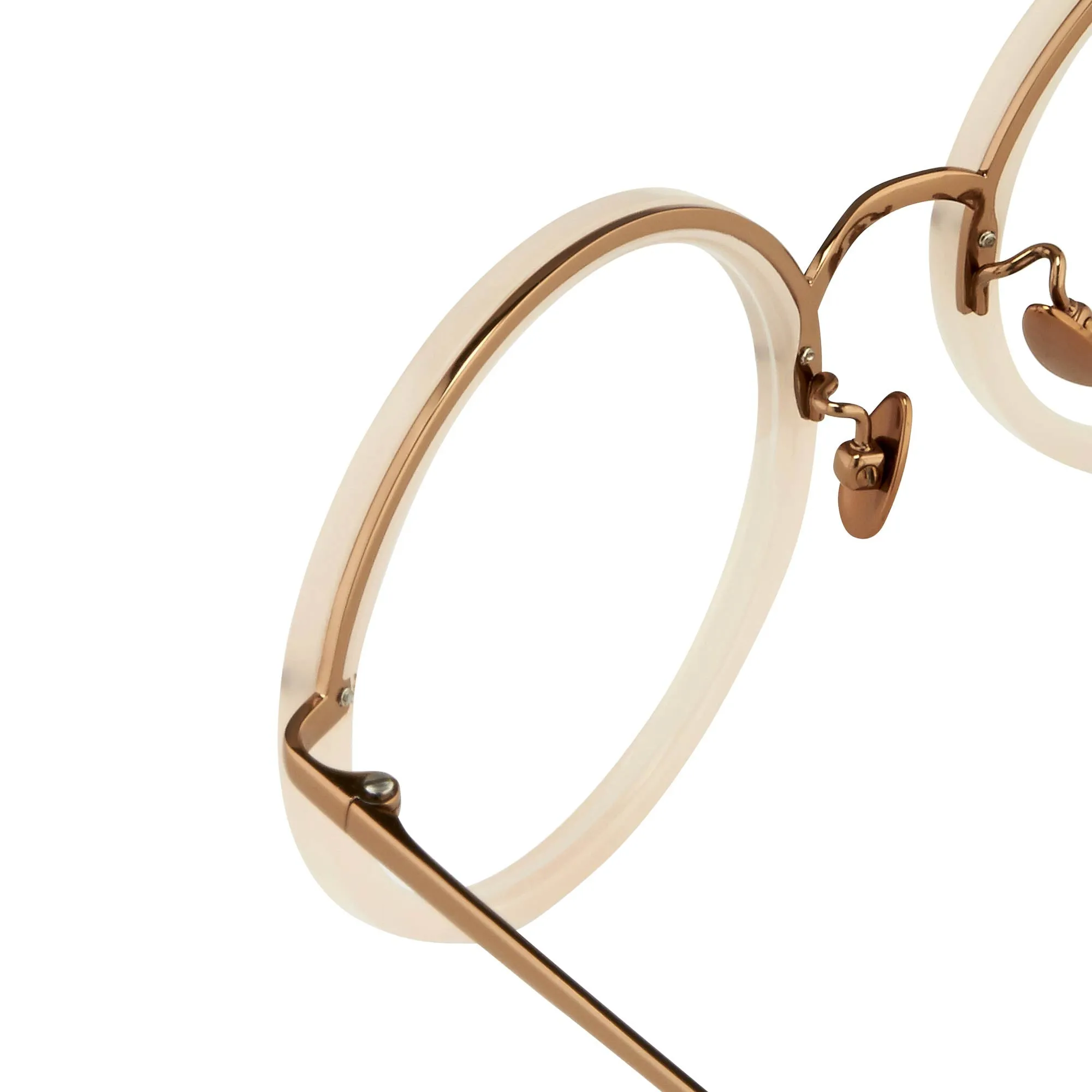 Linda Farrow Tracy C35 Round Optical Frame sold by Linda Farrow product image thumbnail 4