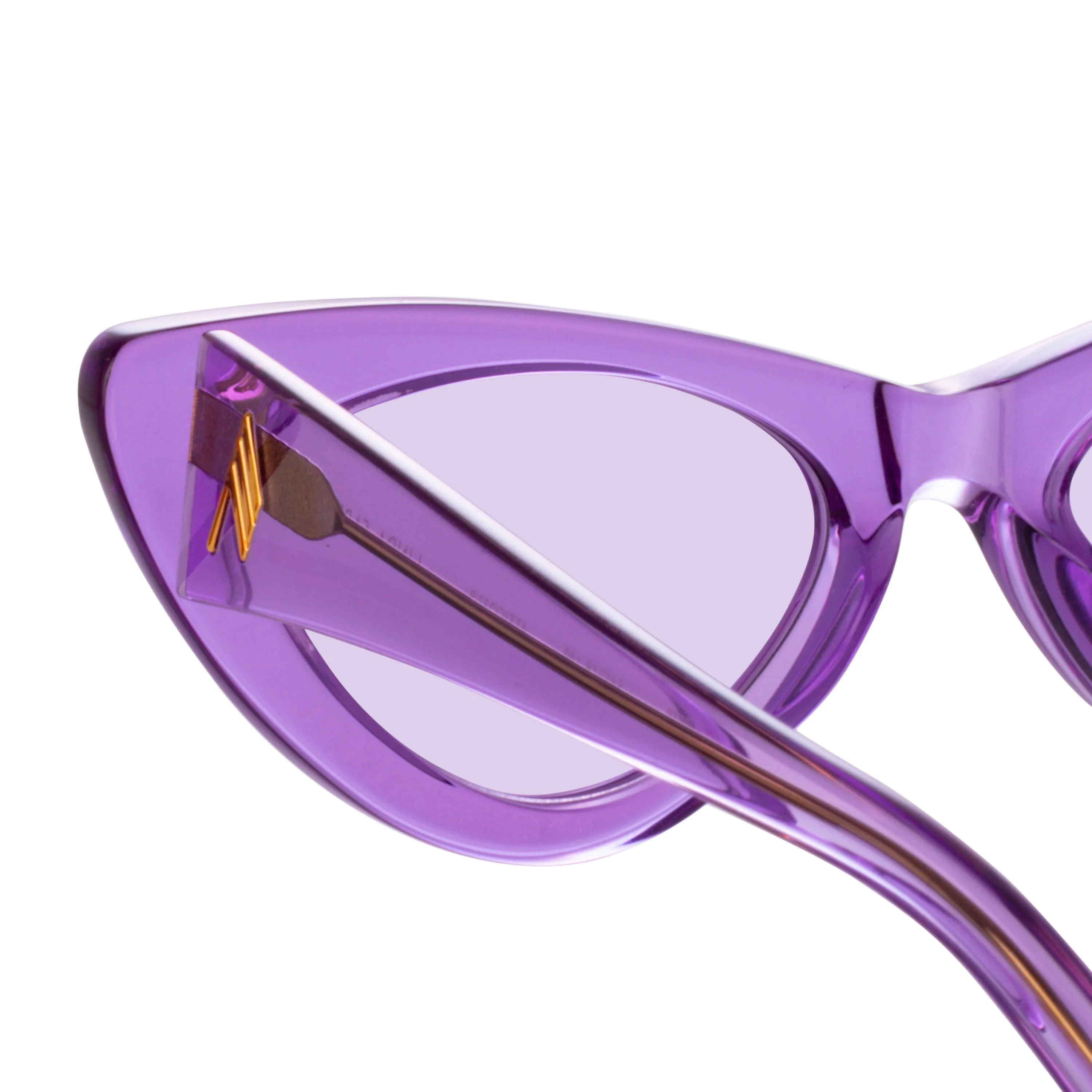 The Attico Dora D-Frame Sunglasses in Purple sold by Linda Farrow product image thumbnail 4
