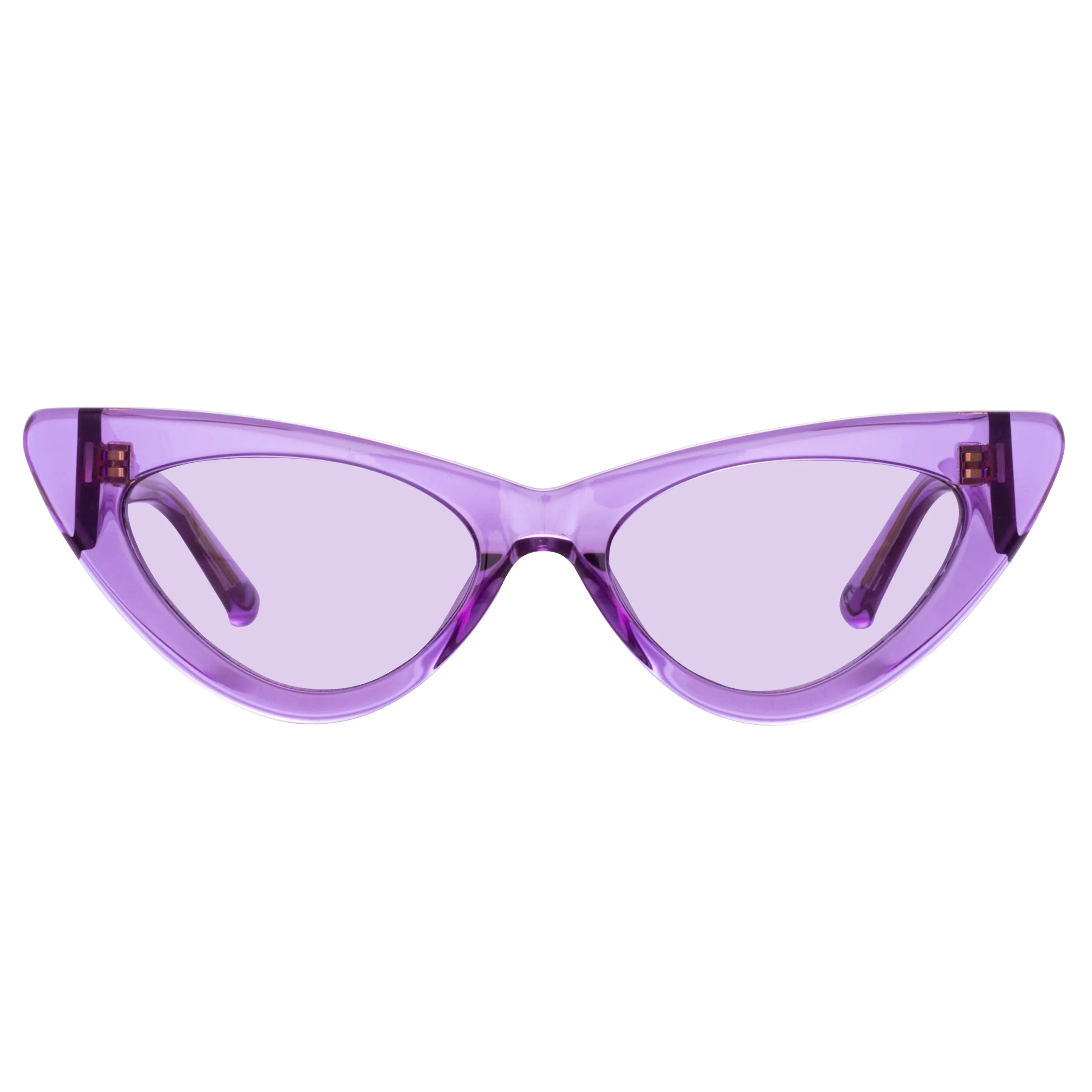 The Attico Dora D-Frame Sunglasses in Purple sold by Linda Farrow product image thumbnail 2