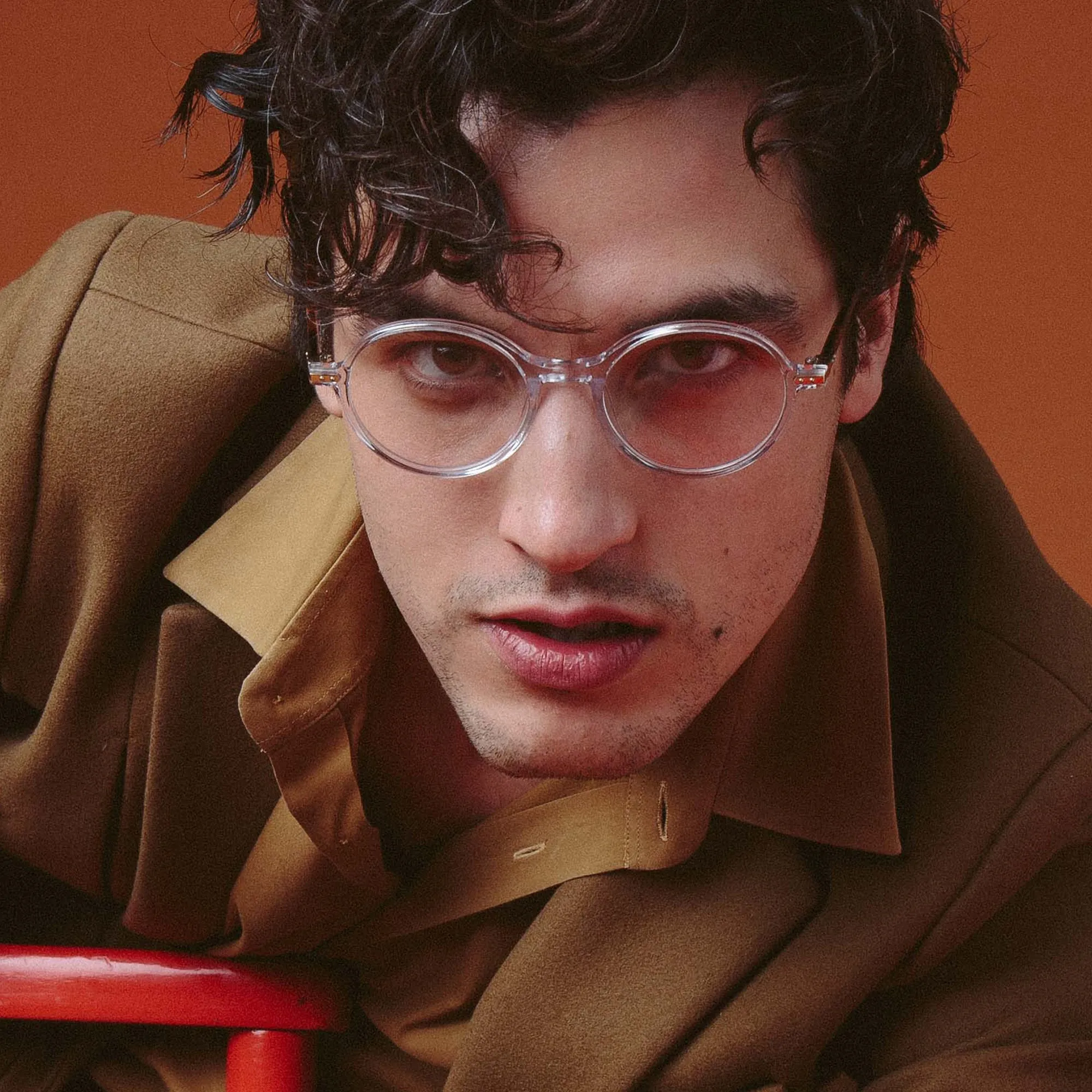 Merrick A Oval Optical Frame in Tortoiseshell sold by Linda Farrow product image thumbnail 4