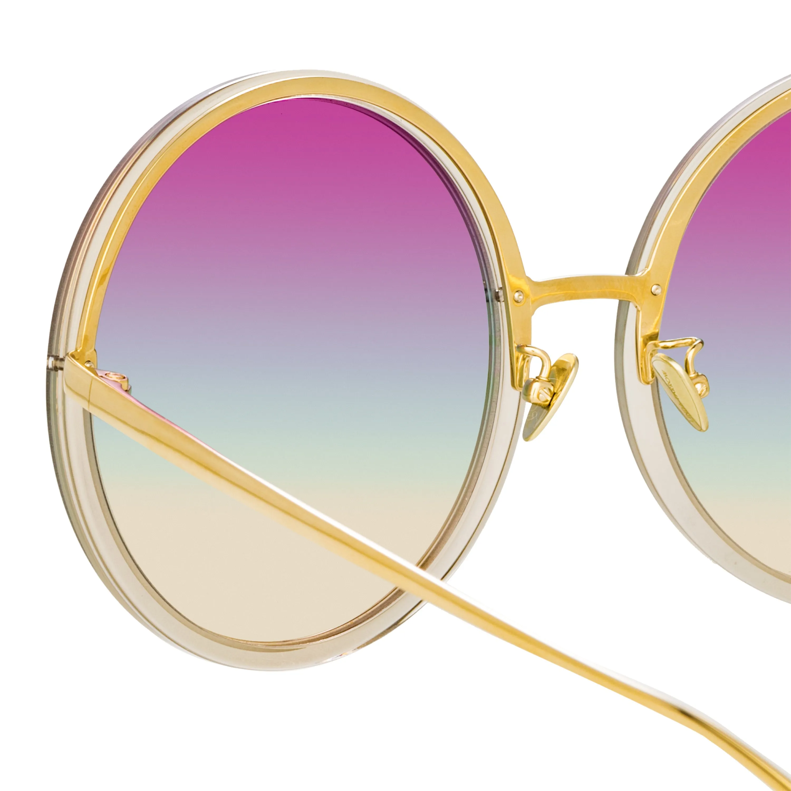 Kew Oversized Sunglasses in Truffle sold by Linda Farrow product image thumbnail 5